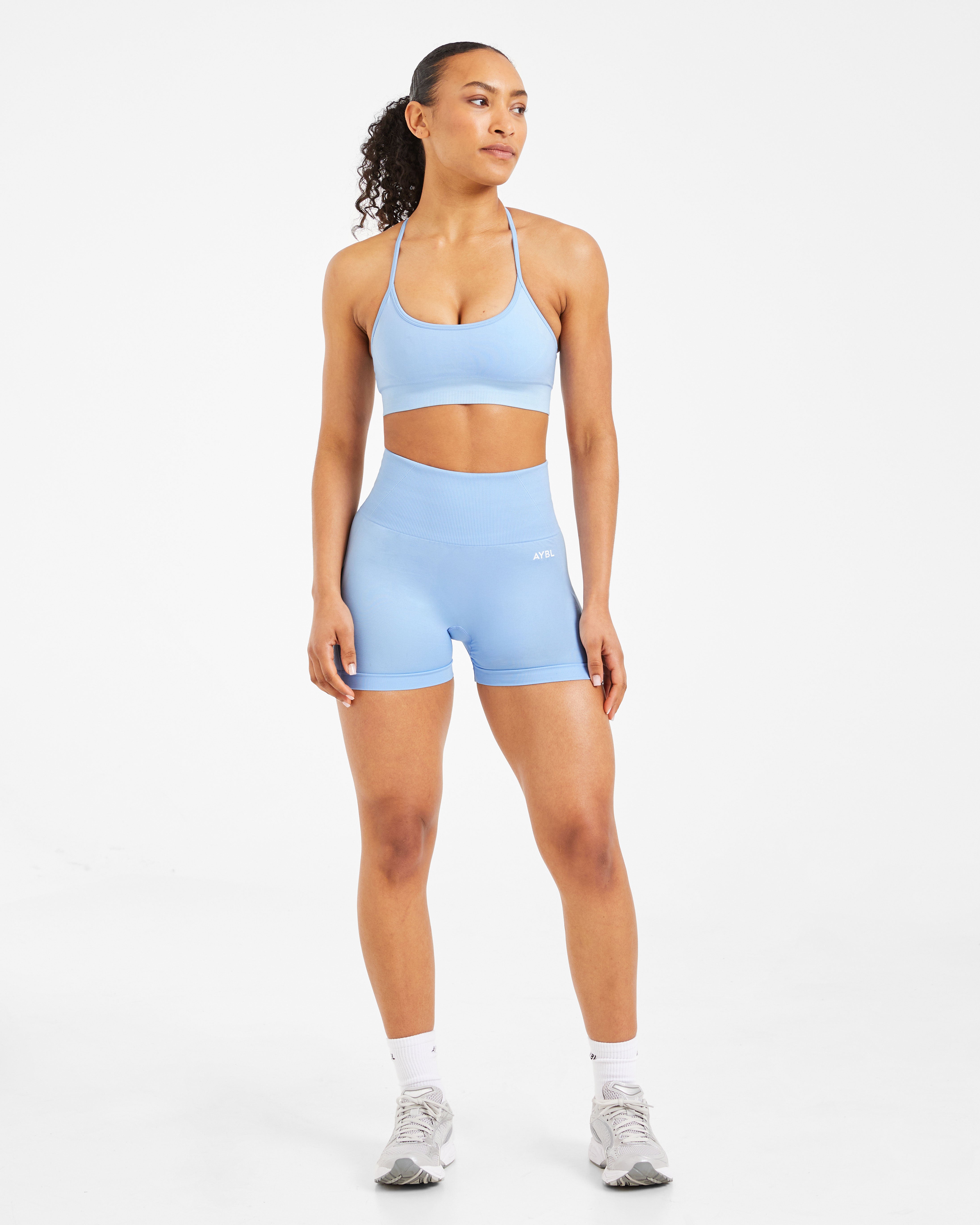 Empower Seamless Shorts - Sky Bleu