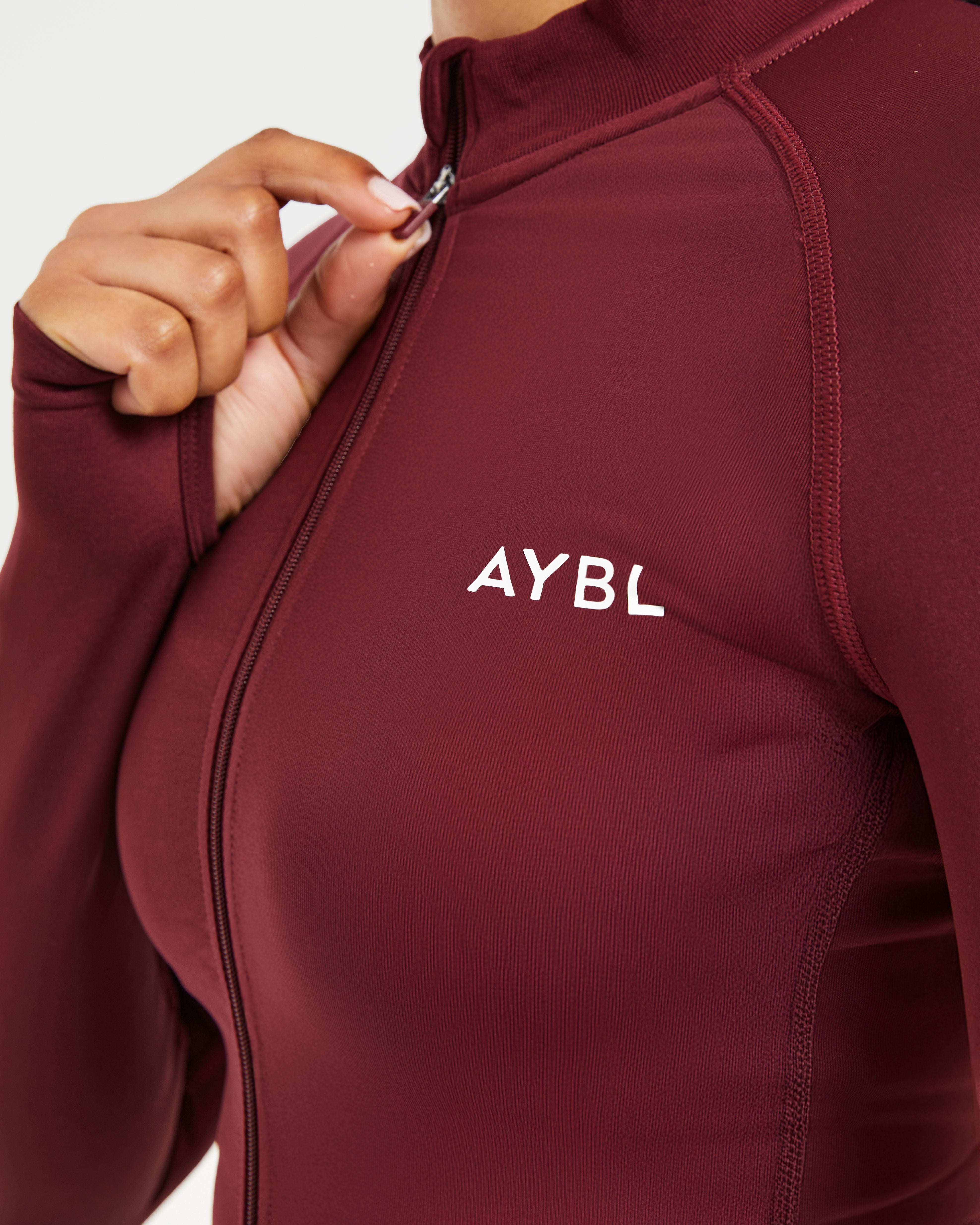 Empower Seamless Full Zip Jacket - Rouge Wine