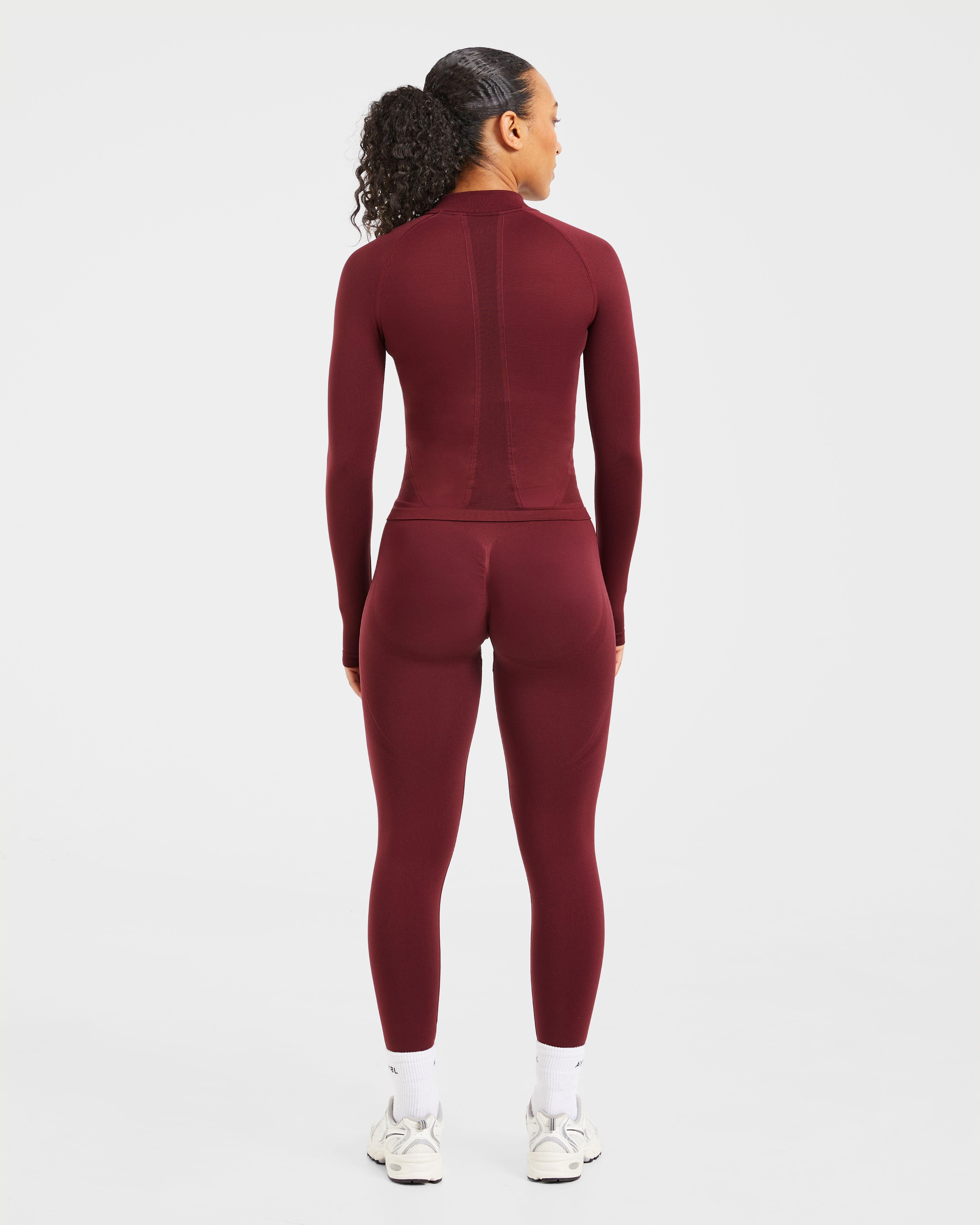 Empower Seamless Full Zip Jacket - Rouge Wine