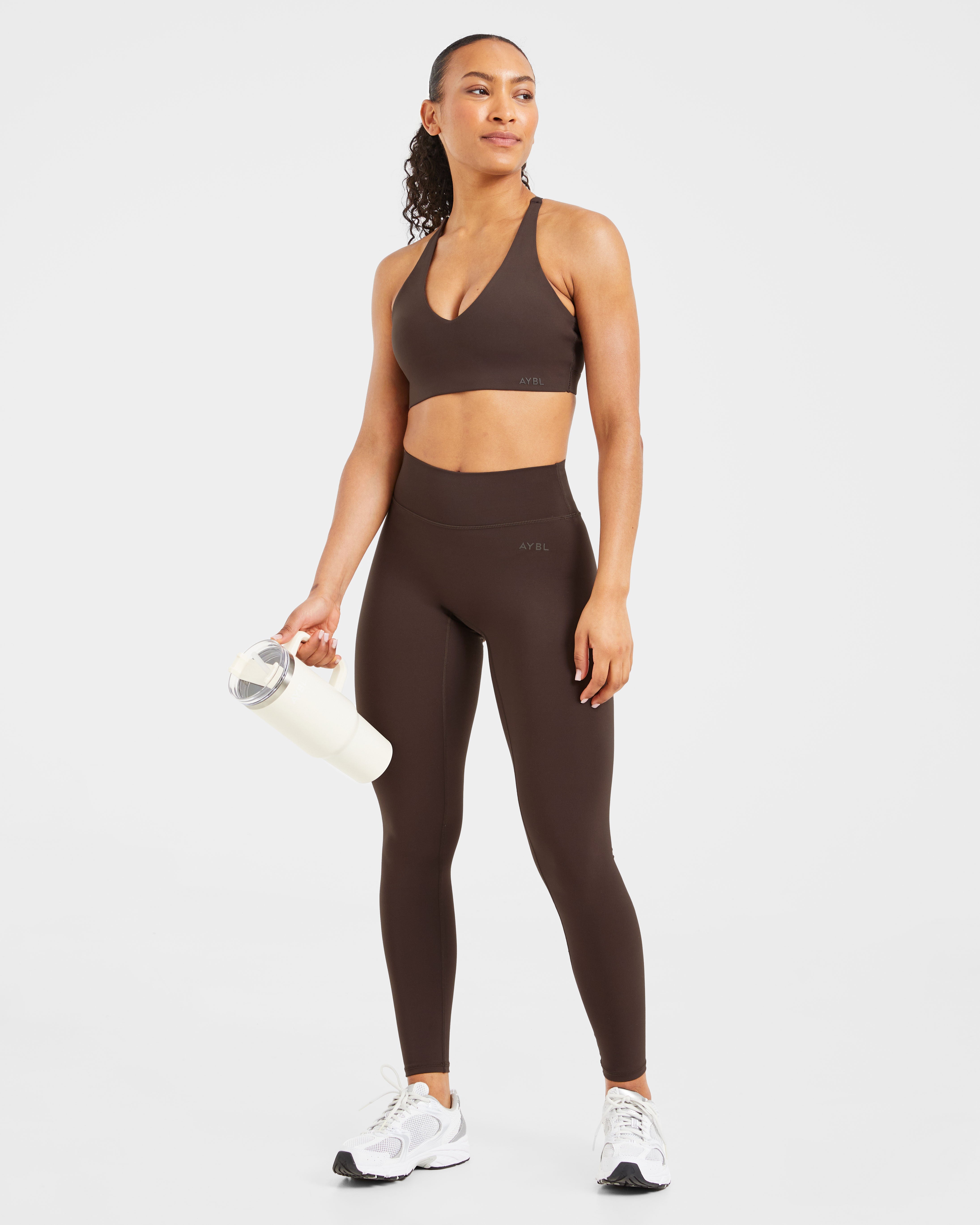 Staple Sports Bra - Coffee Brun