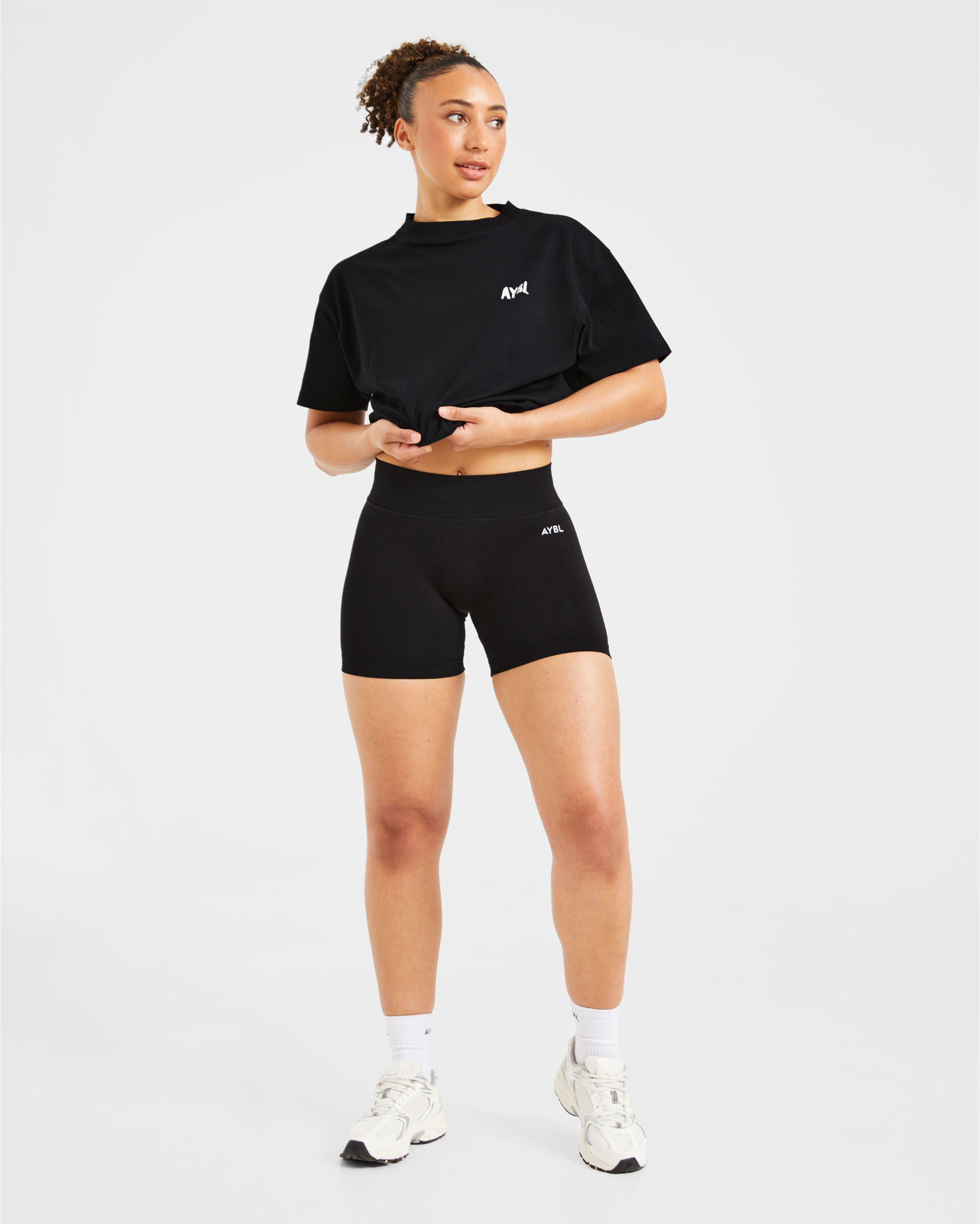 Athletics Strength Club Oversized T Shirt - Noir