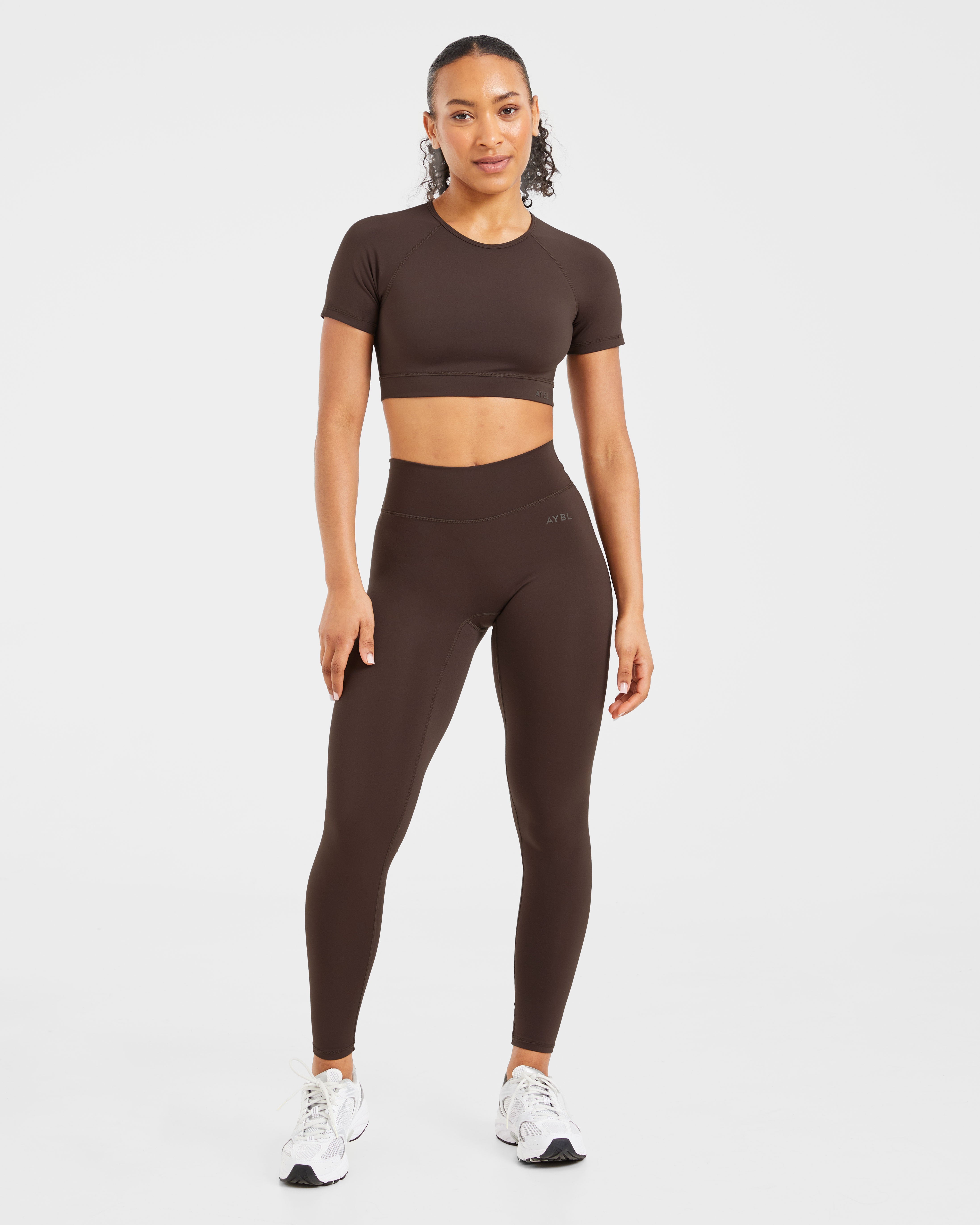 Staple Crop Top - Coffee Brun