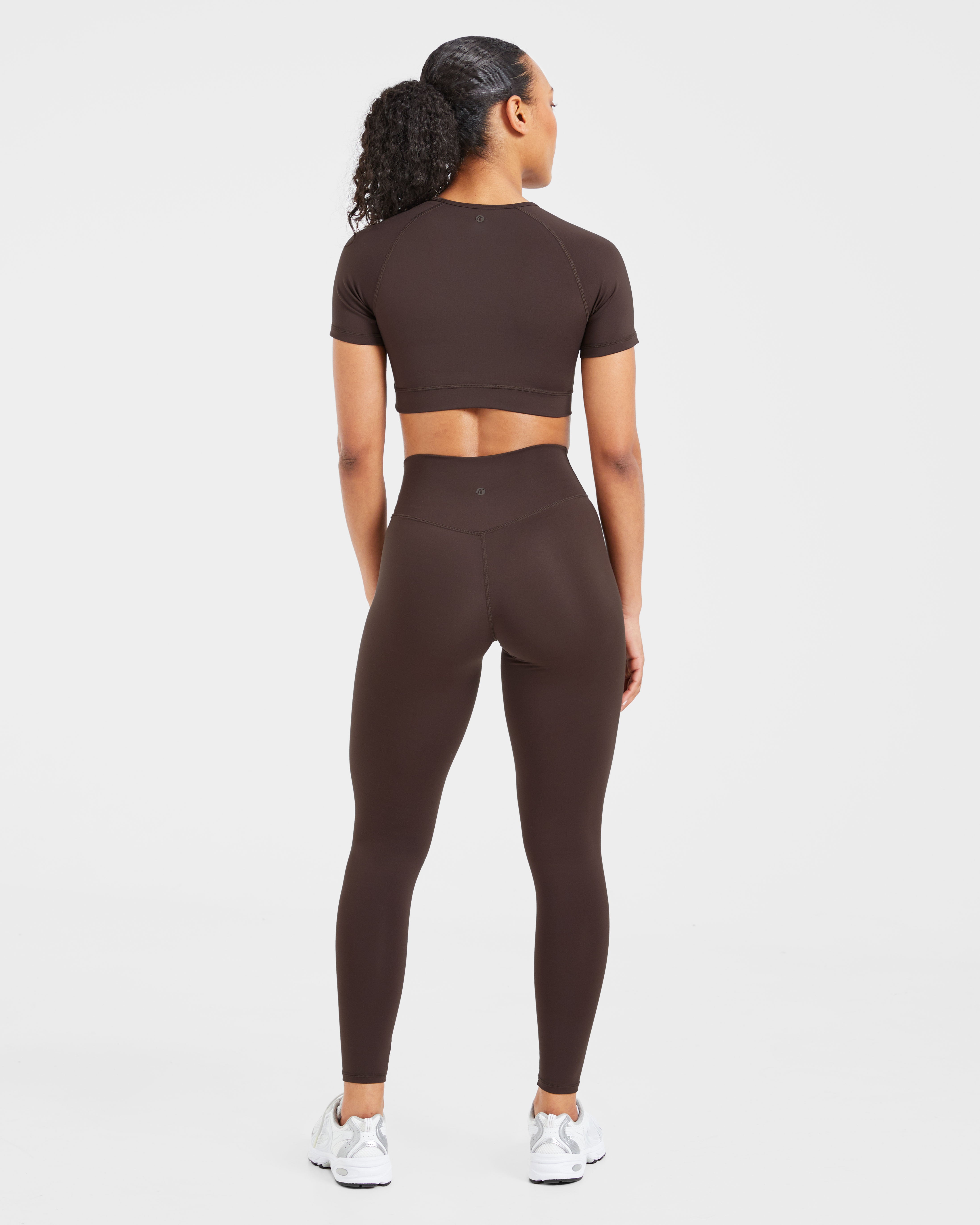 Staple Crop Top - Coffee Brun