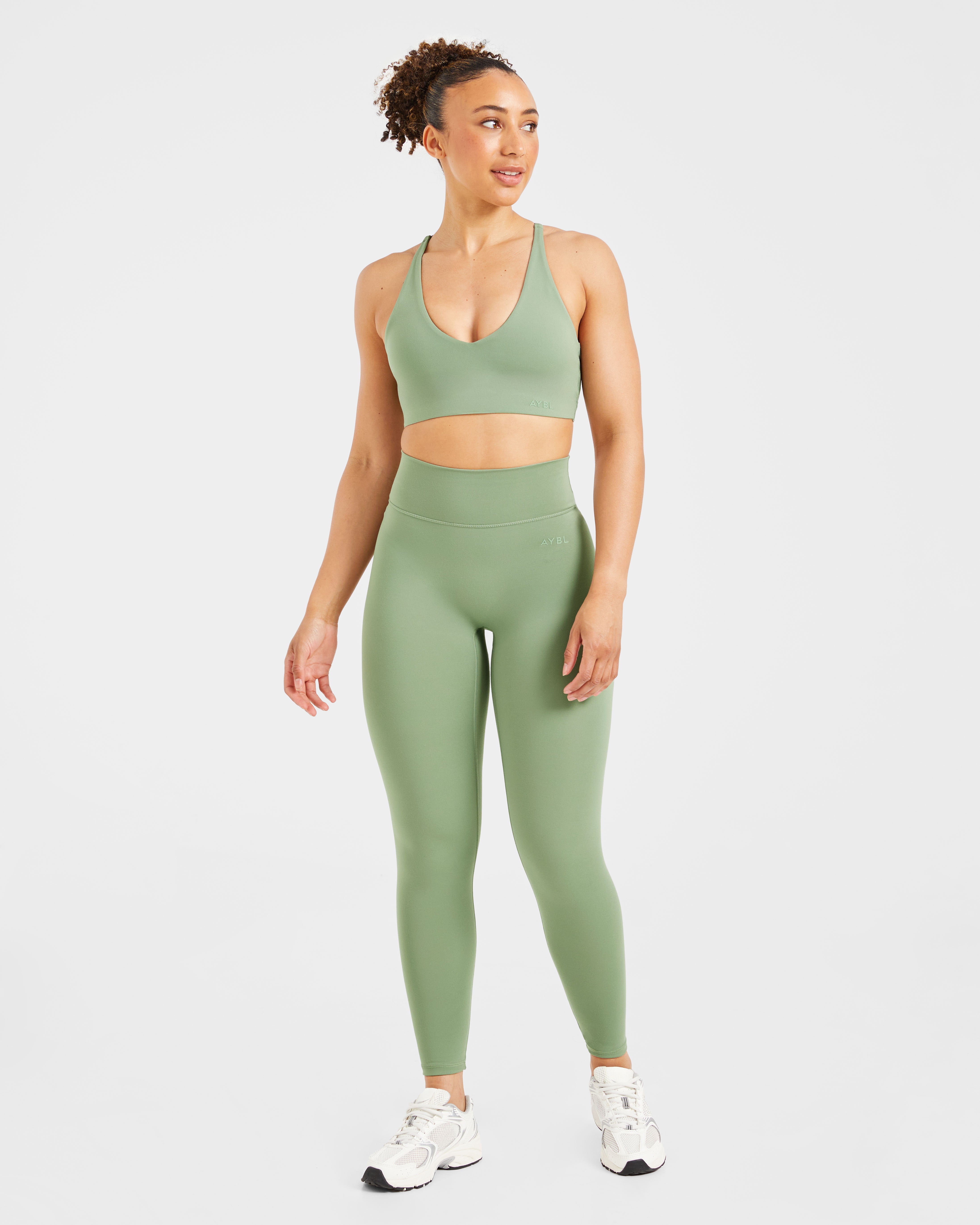 Staple Sports Bra - Olive Vert