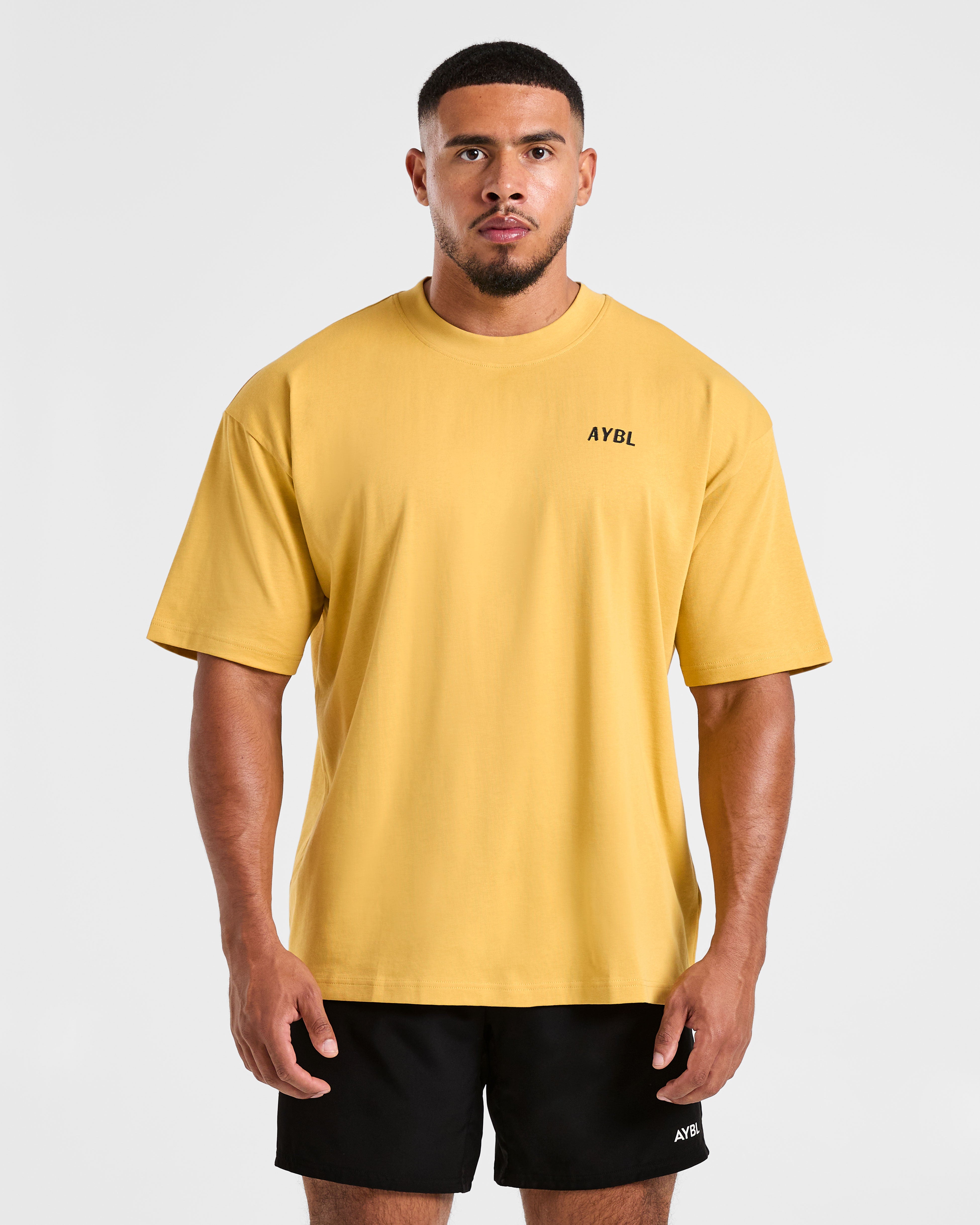 Lift Heavy Oversized T Shirt - Vintage Jaune