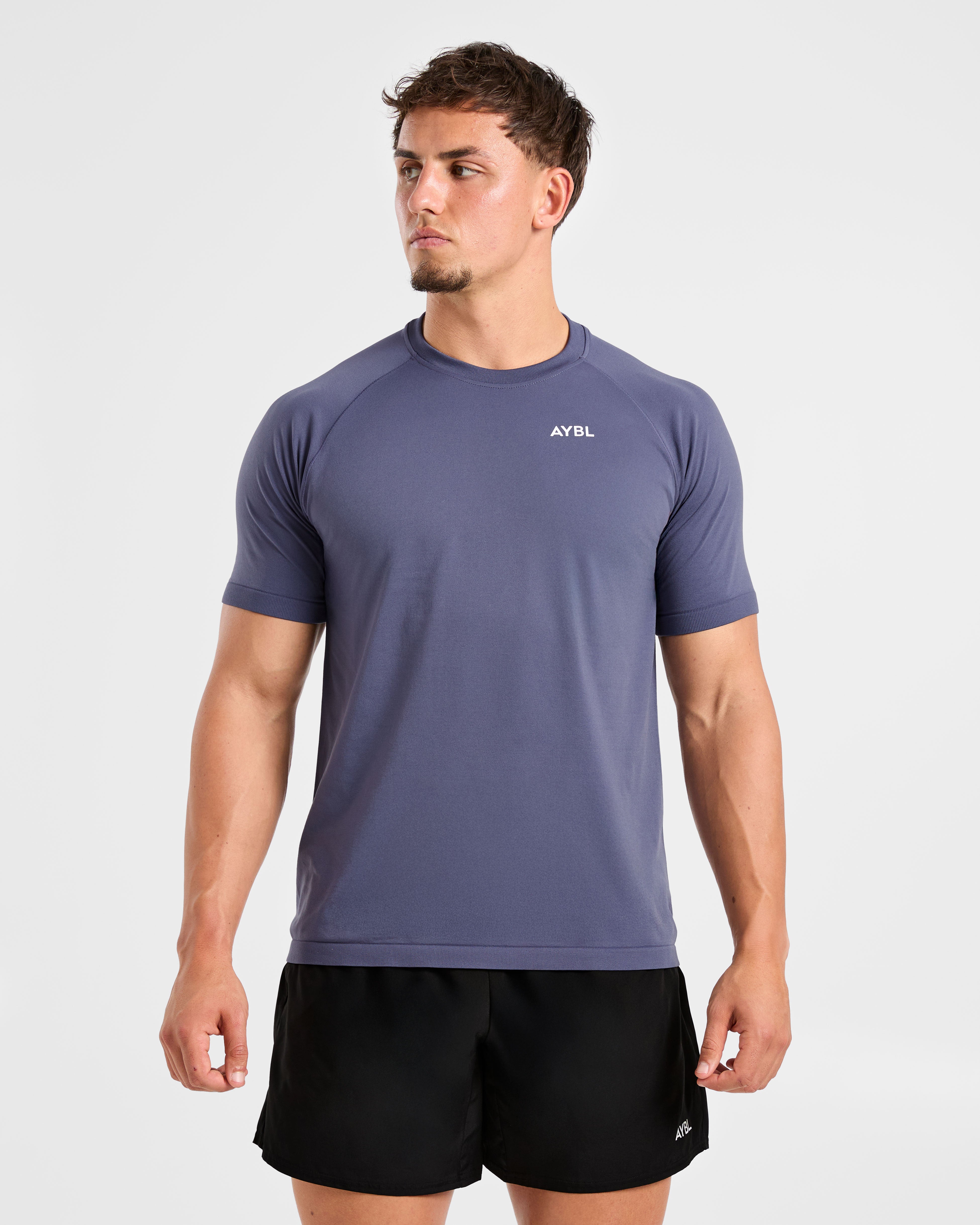 Ascend Seamless T Shirt - Denim Bleu