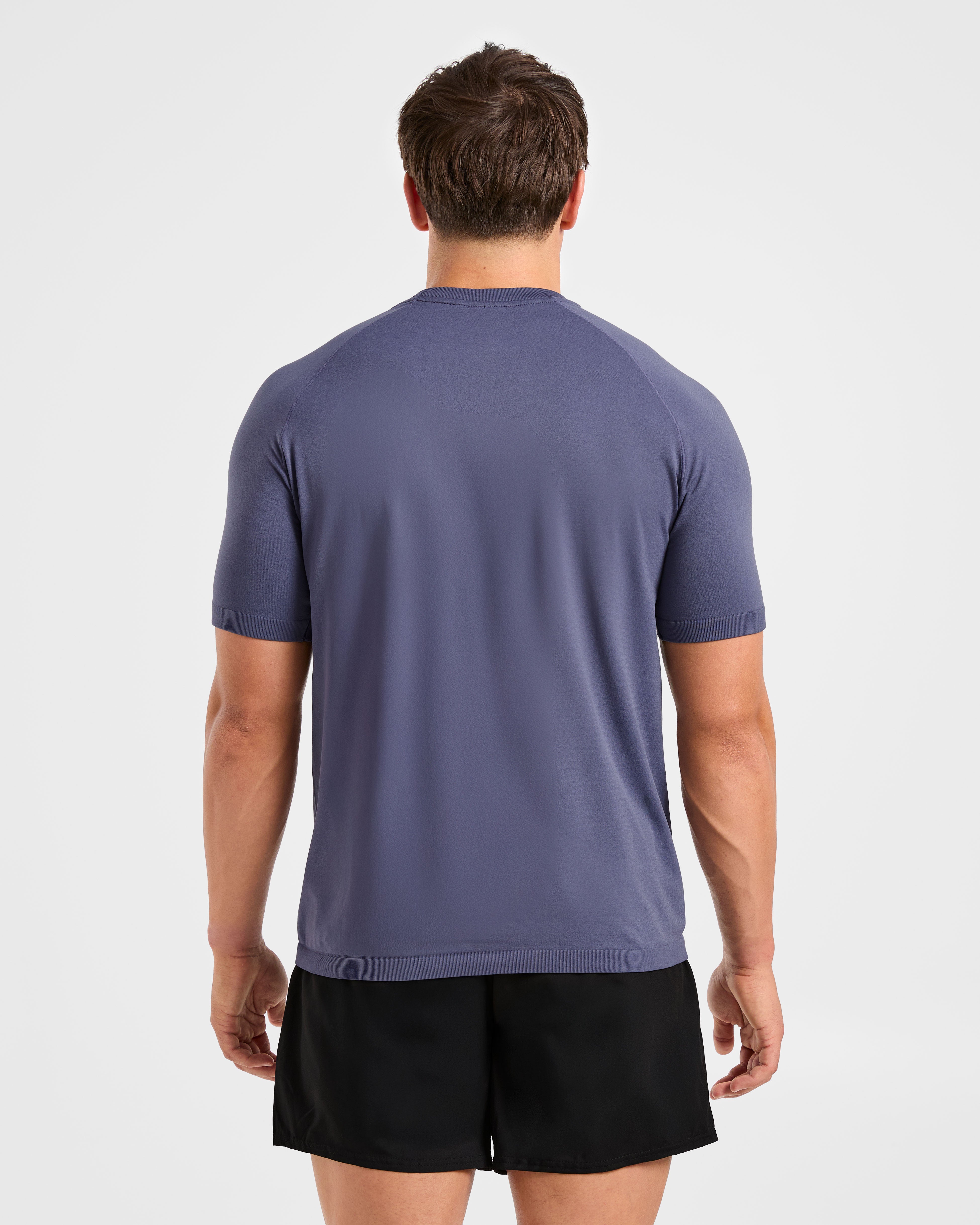 Ascend Seamless T Shirt - Denim Bleu