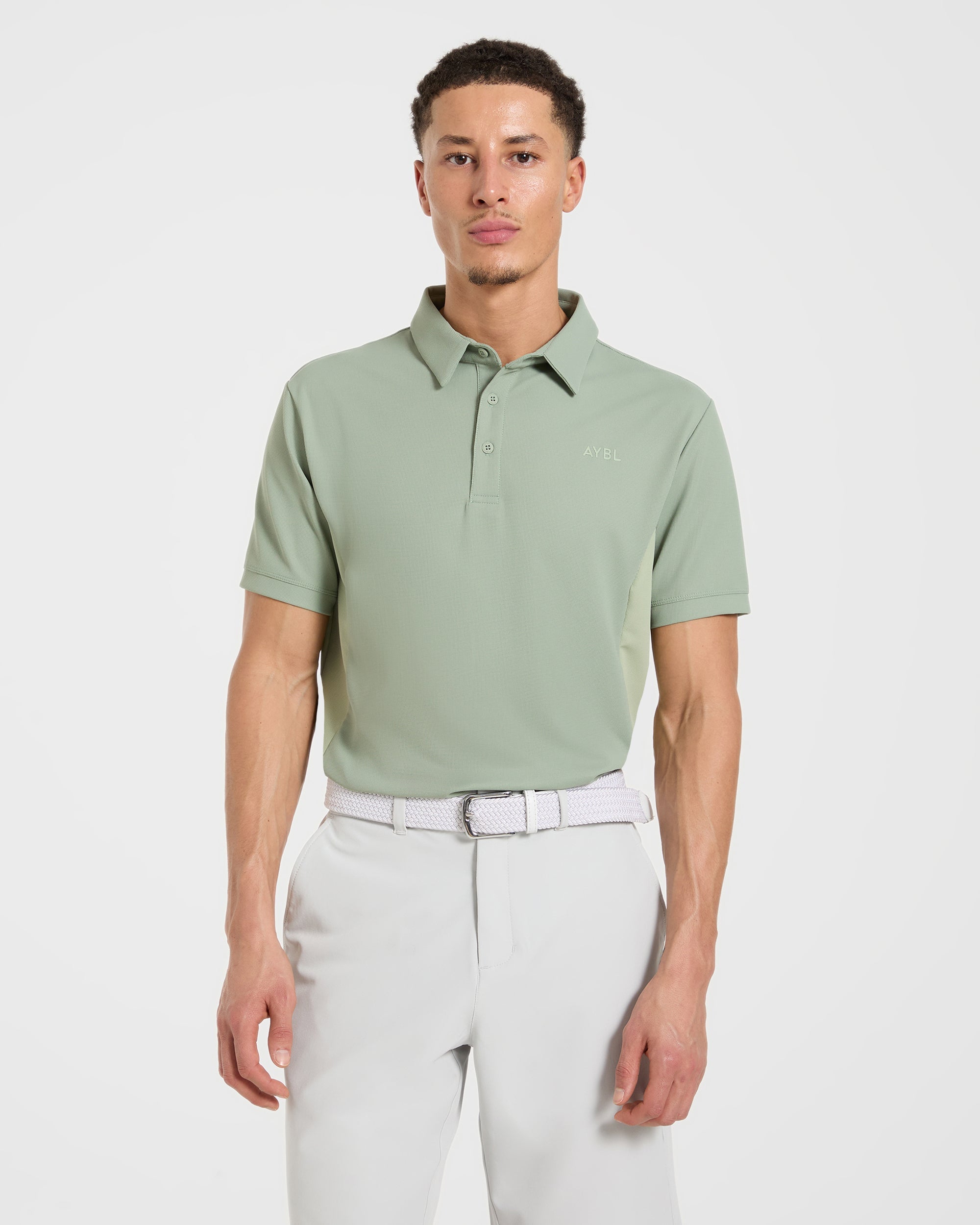 Edge Polo - Muted Olive Green