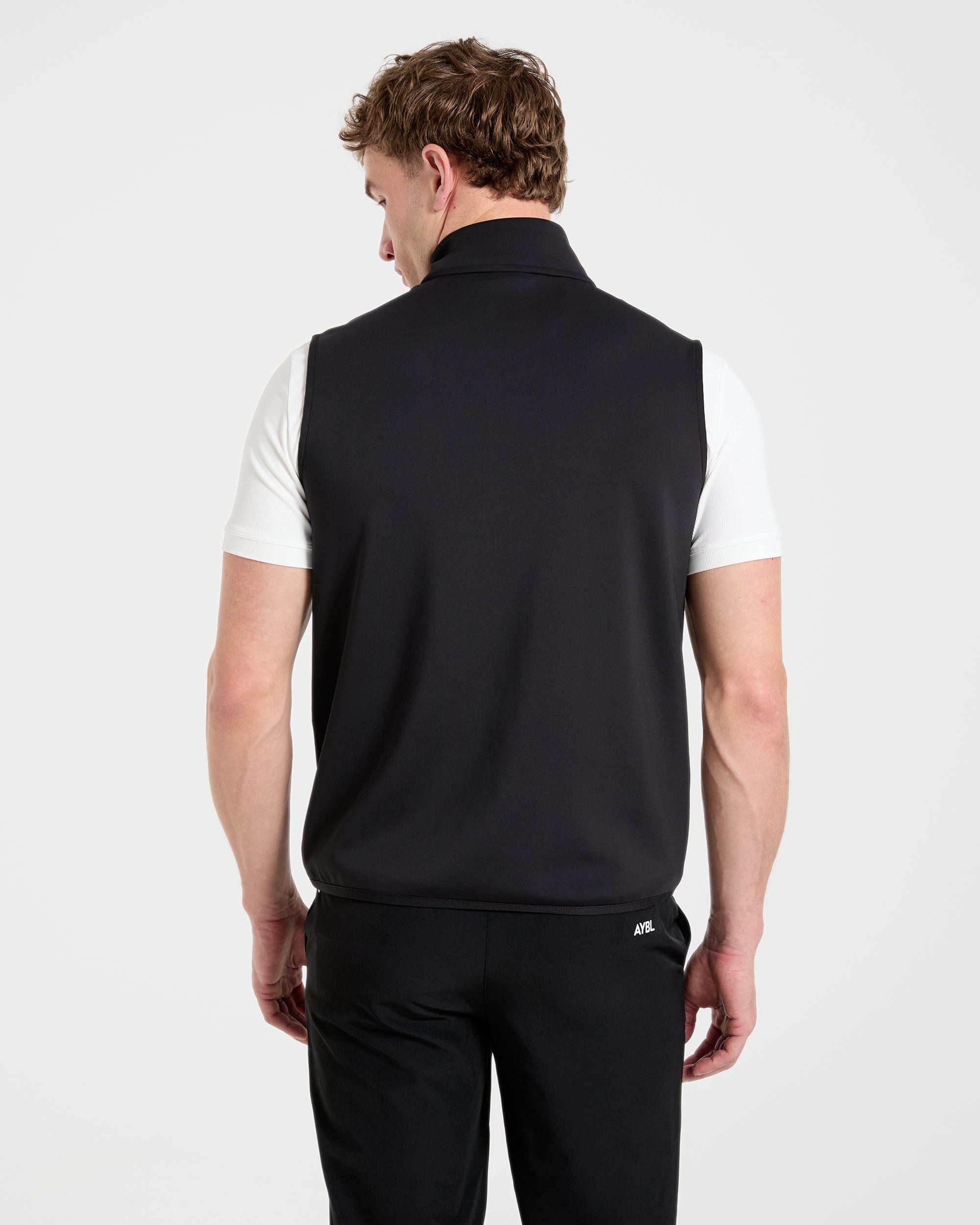 Precision 1/4 Zip Vest - Black