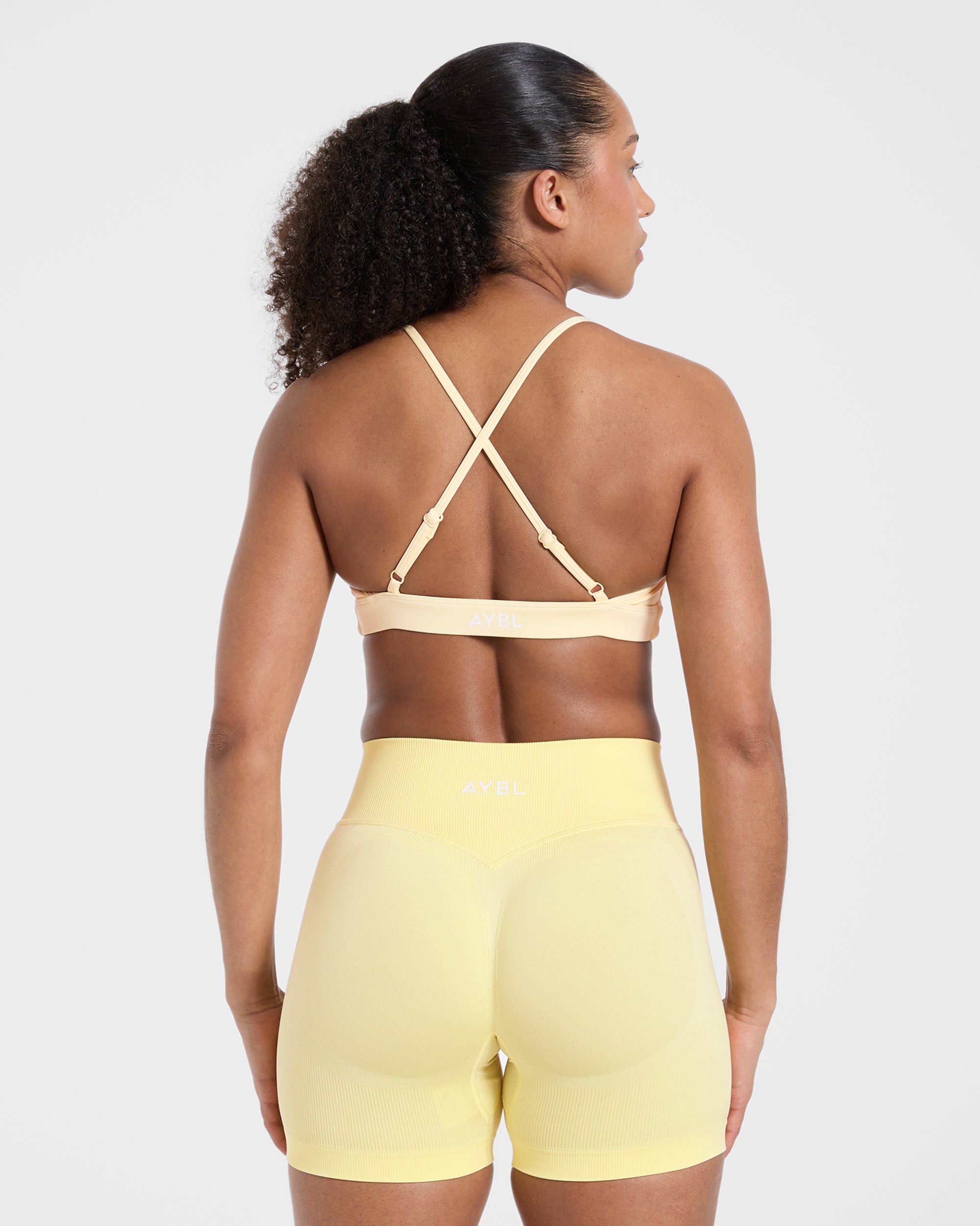 Essential Twist Crossback Sports Bra - Jaune