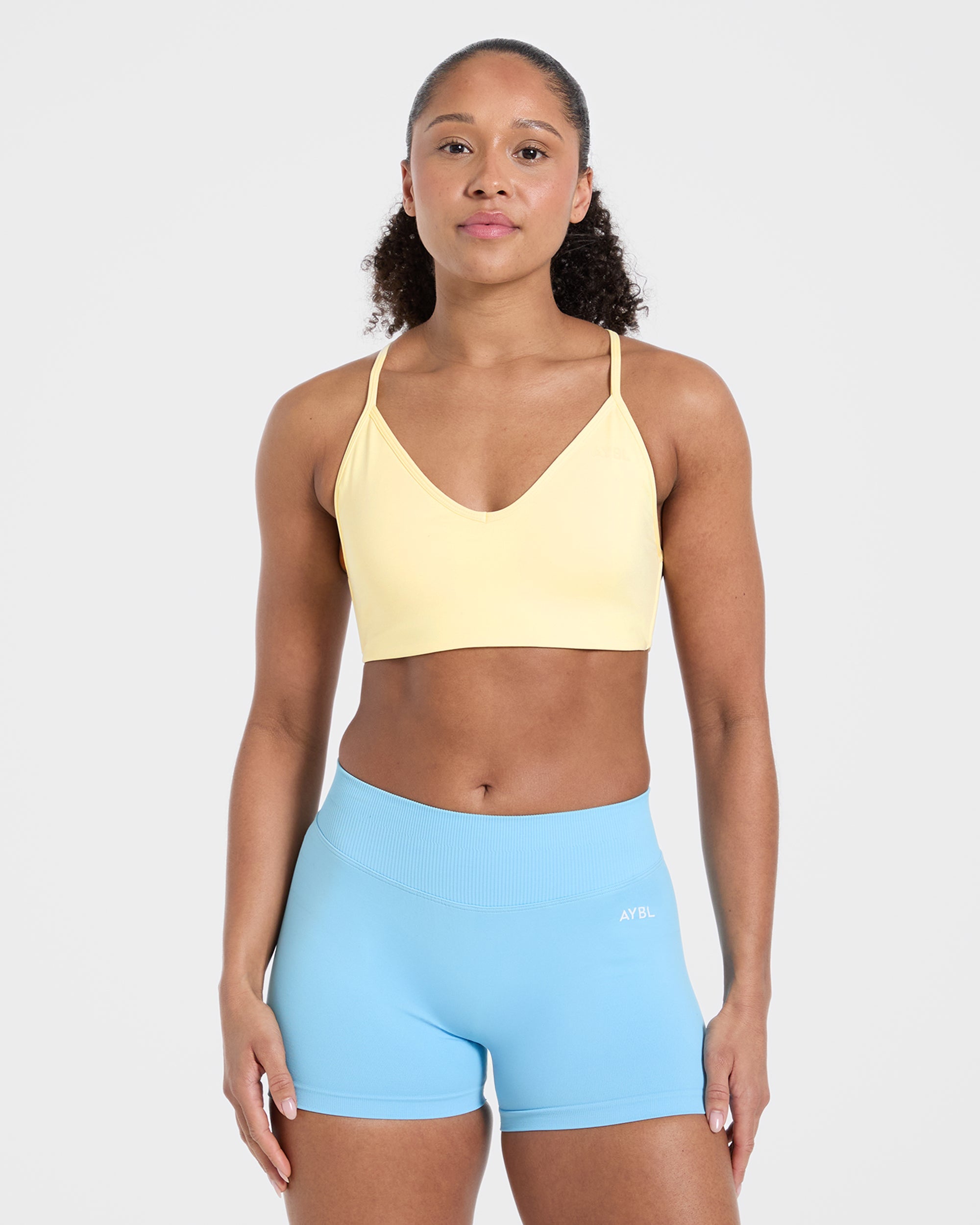 Essential Crossback Sports Bra - Jaune
