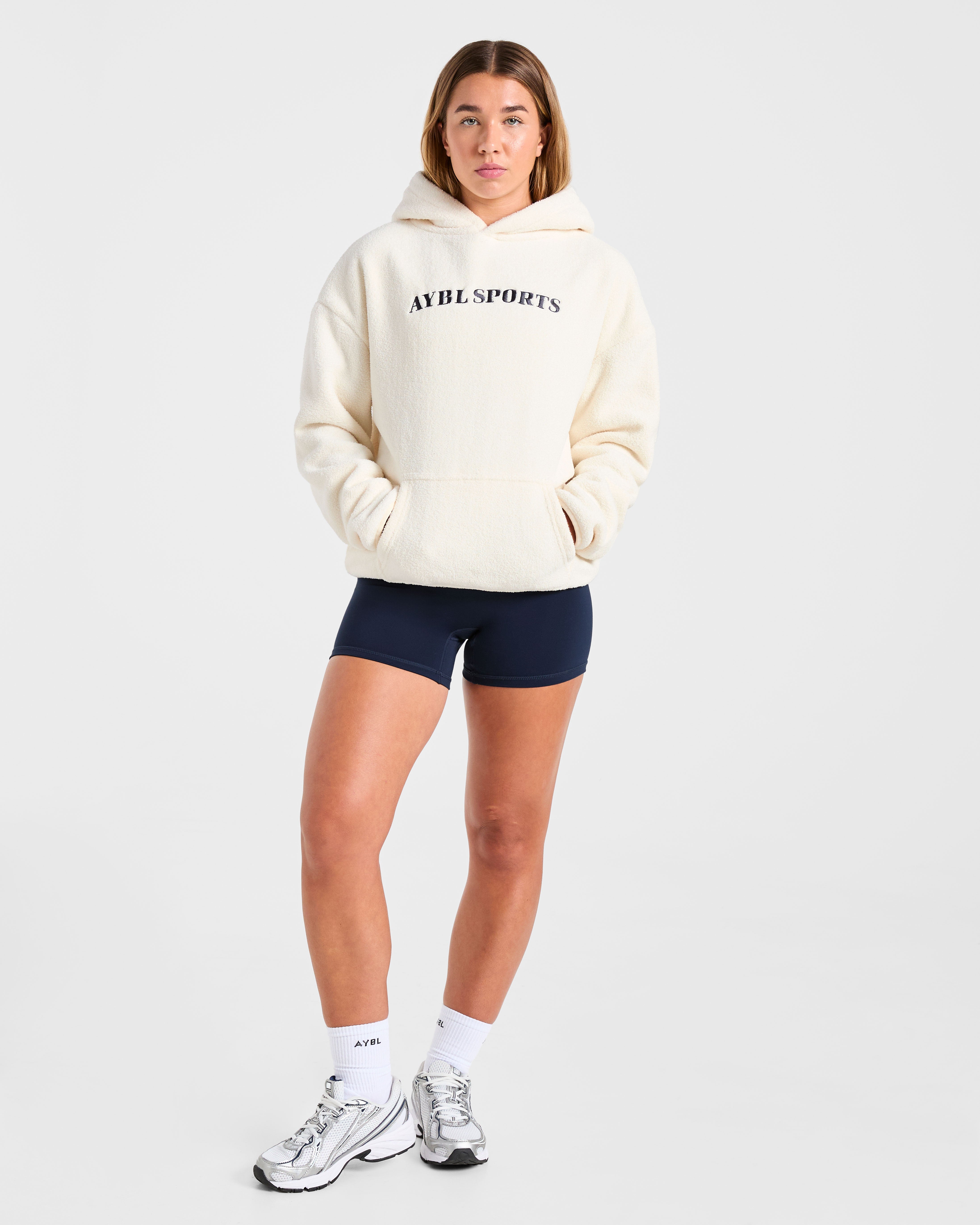 AYBL Sports Oversized Fleece Hoodie - Crème