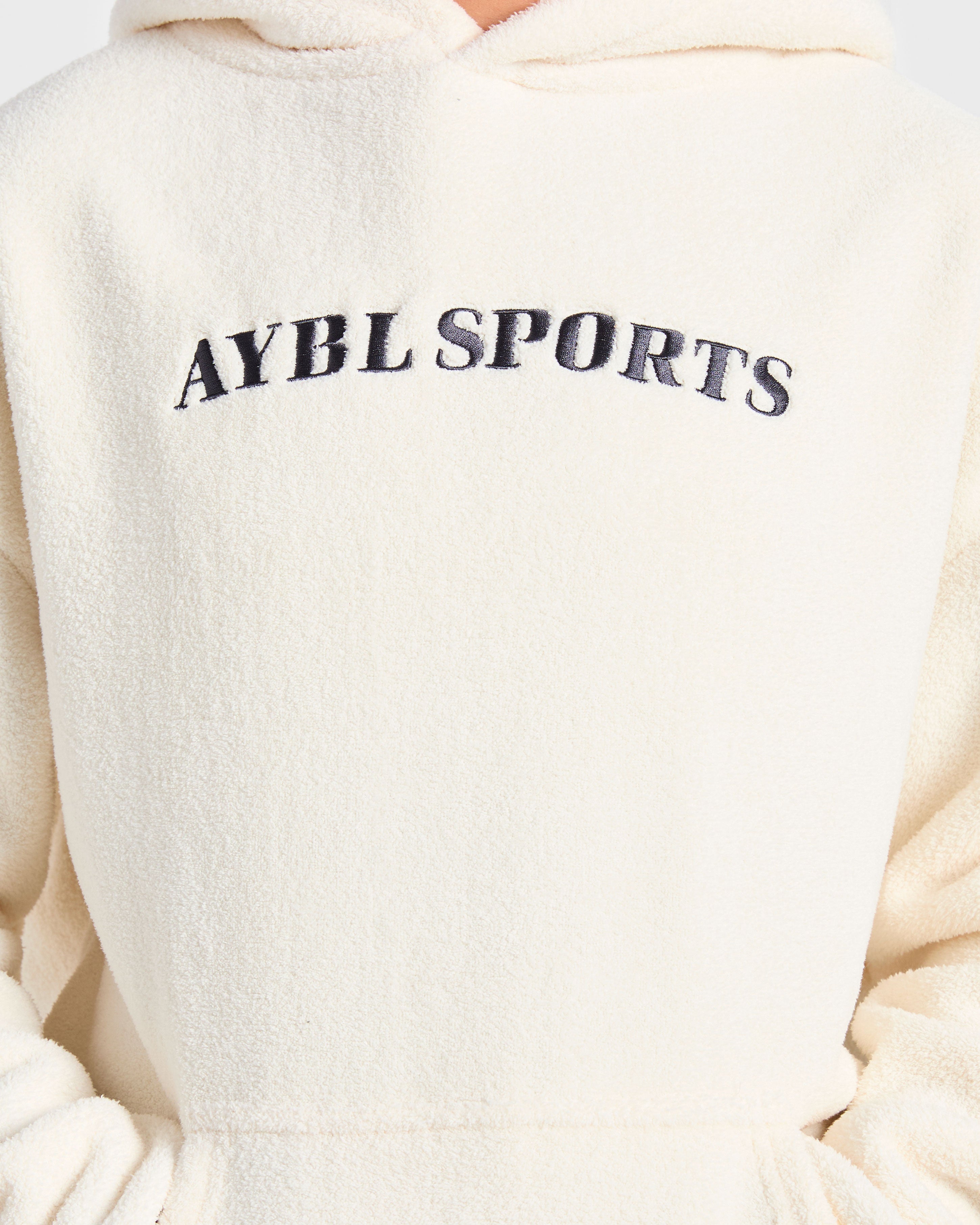 AYBL Sports Oversized Fleece Hoodie - Crème
