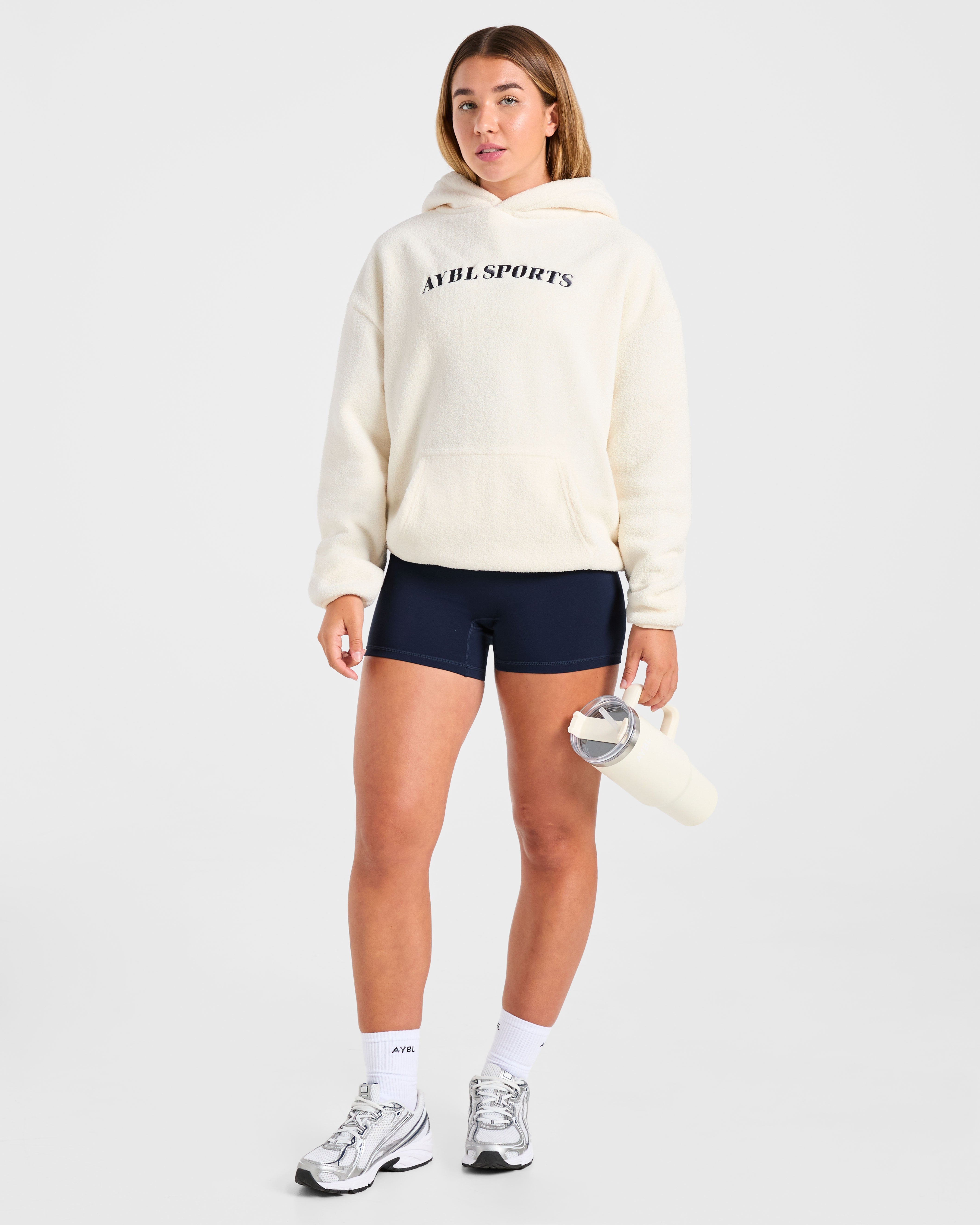 AYBL Sports Oversized Fleece Hoodie - Crème