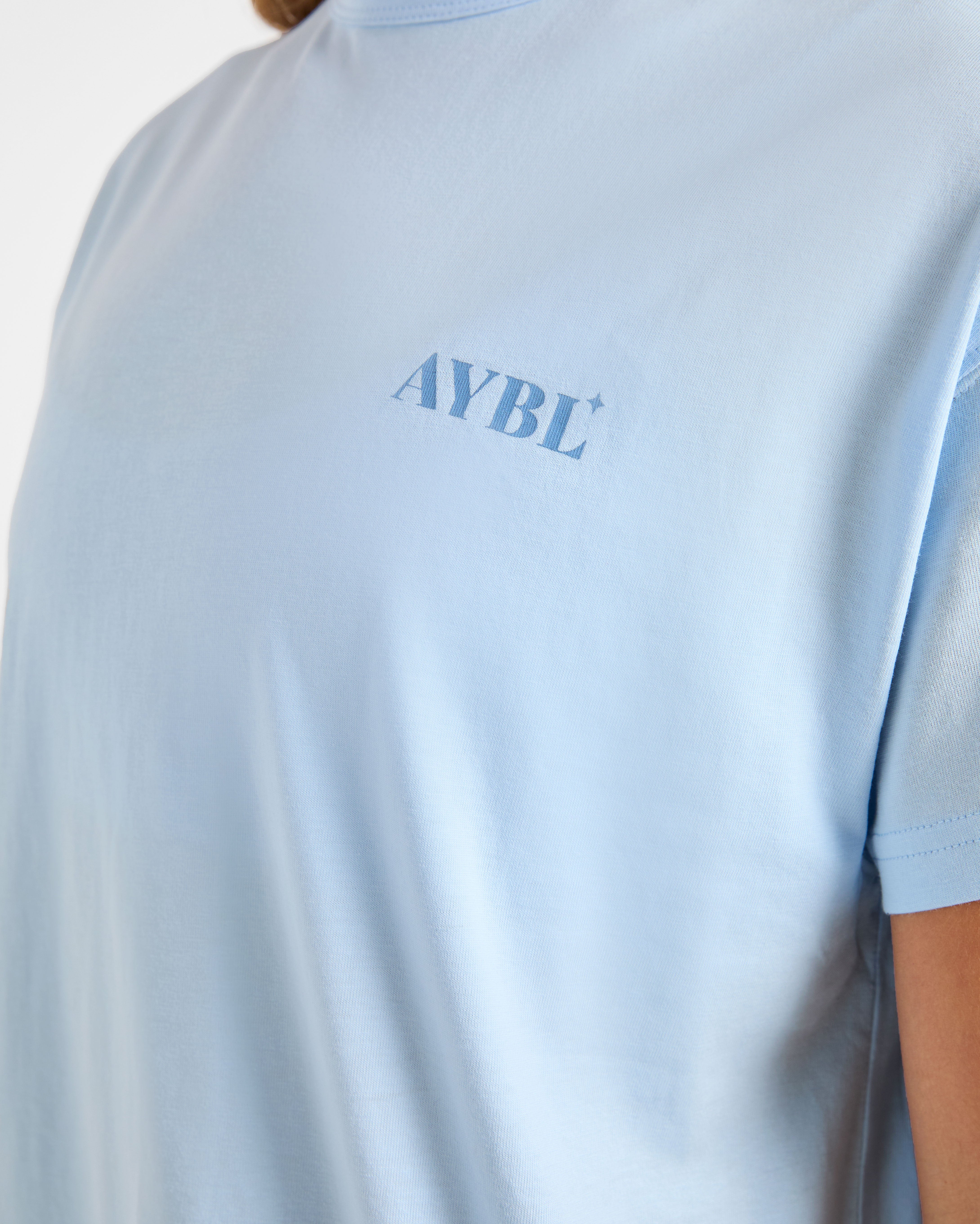 Dedicate To The Journey Oversized T Shirt - Bleu