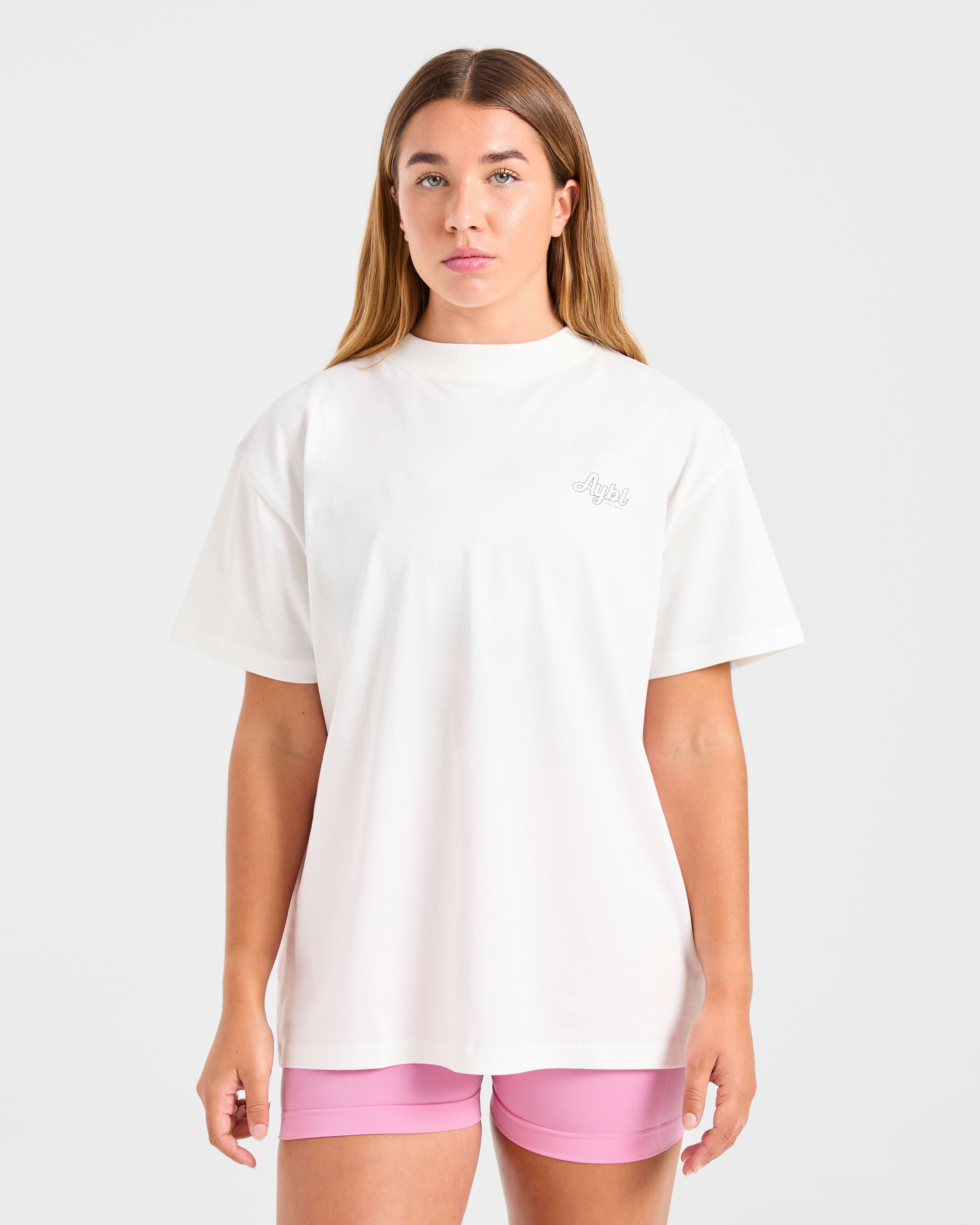 Sports Wellness Oversized T Shirt - Off Blanc