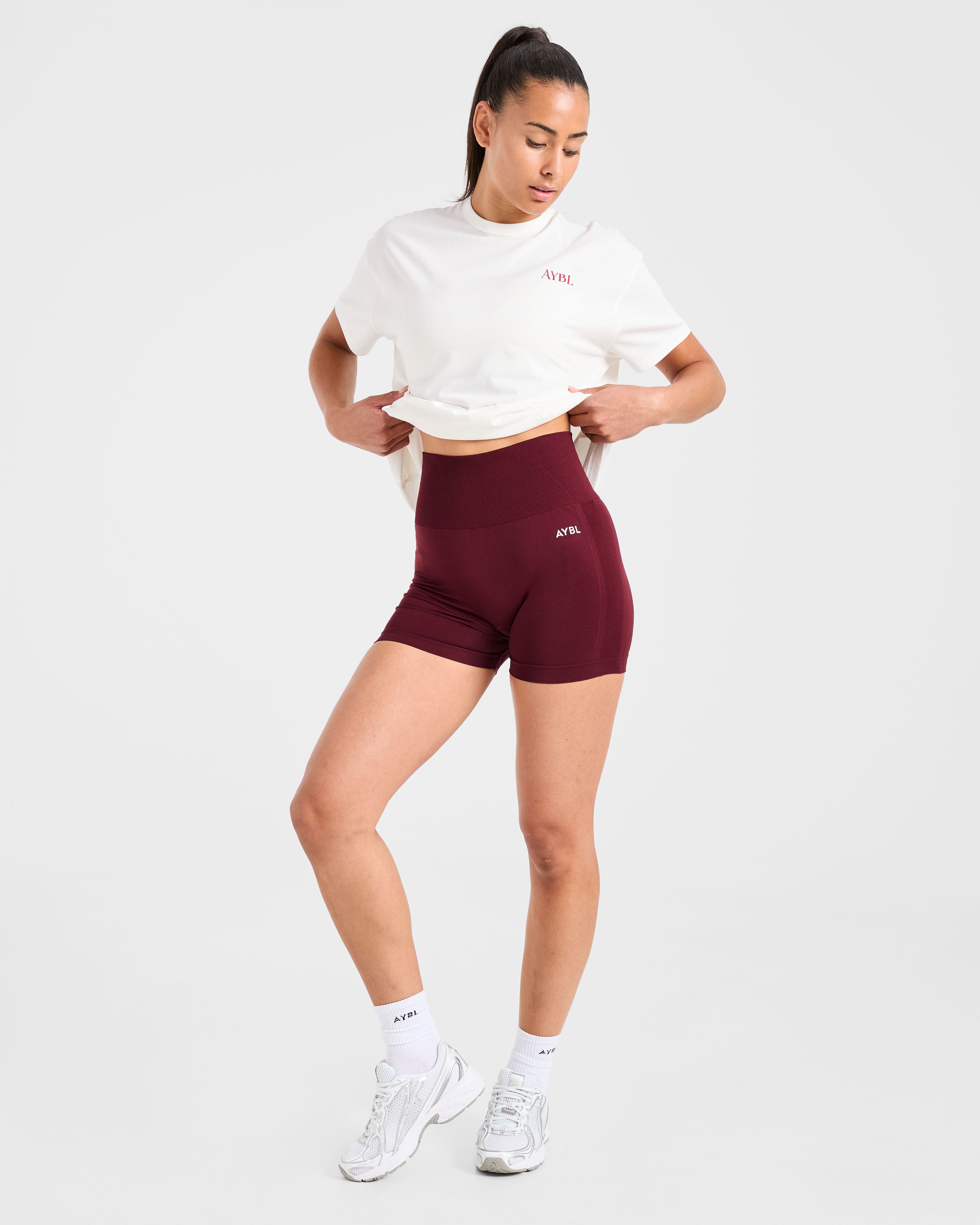 Athletics Club Oversized T Shirt - Off Blanc