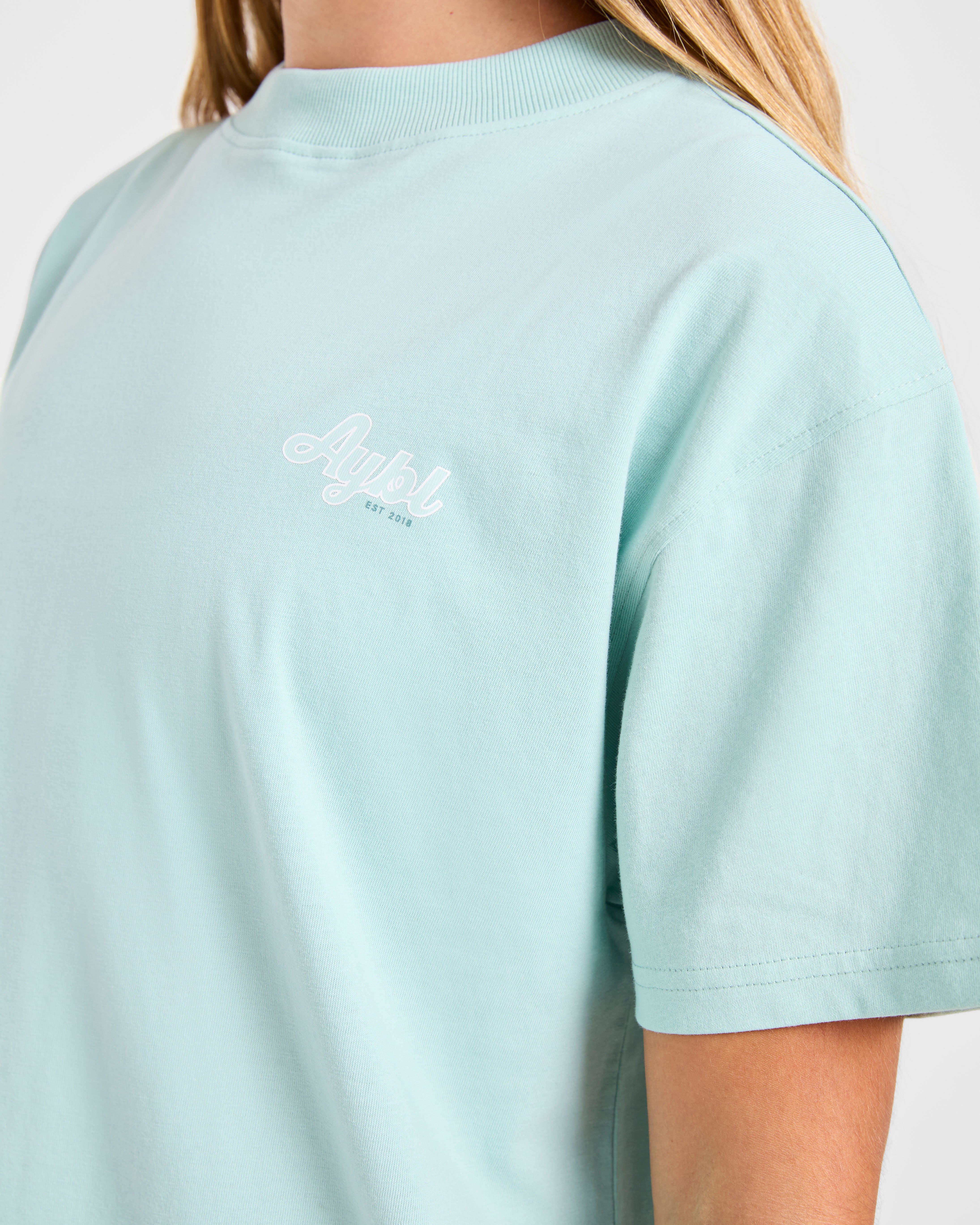 Sports Wellness Oversized T Shirt - Aqua Vert