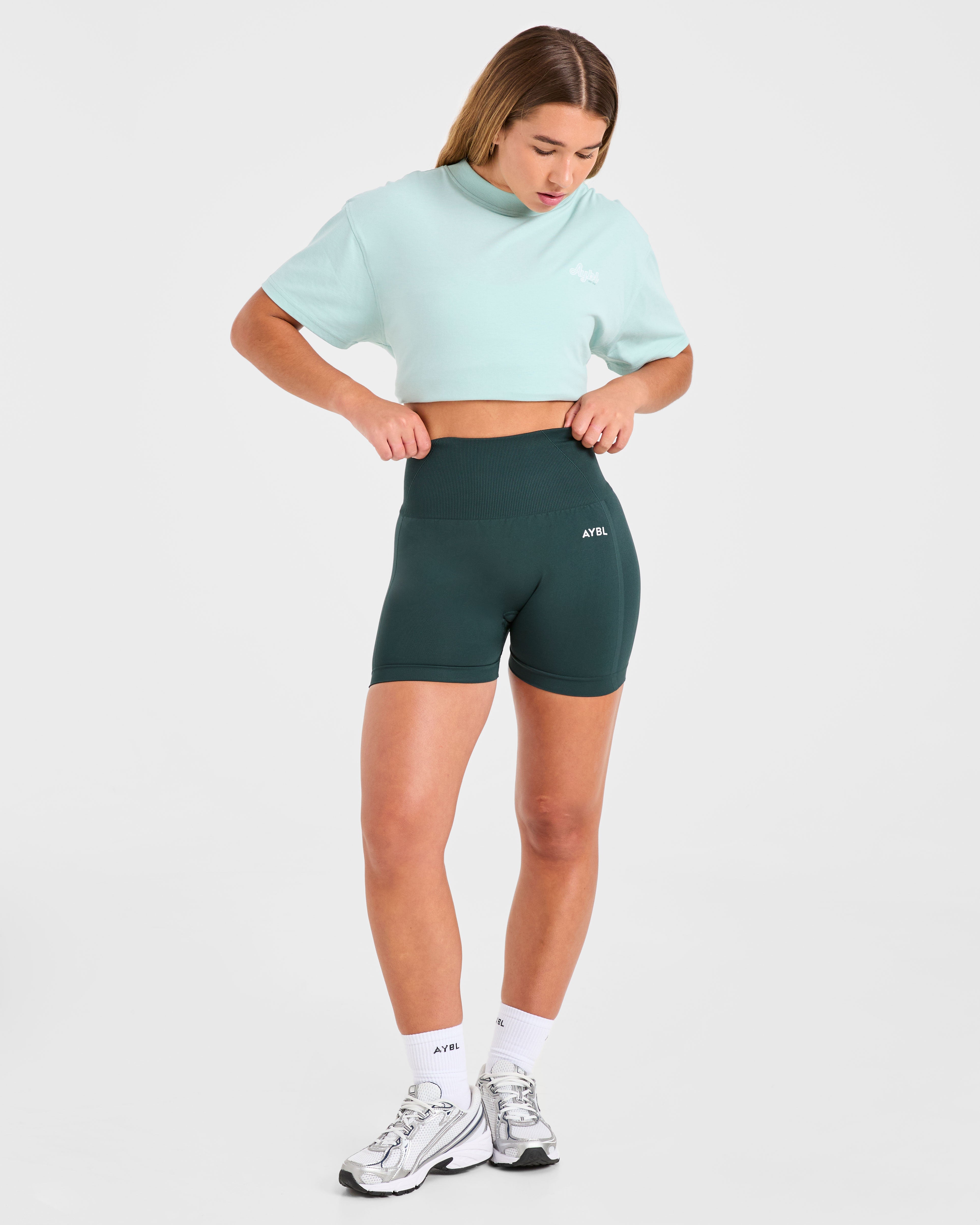 Sports Wellness Oversized T Shirt - Aqua Vert