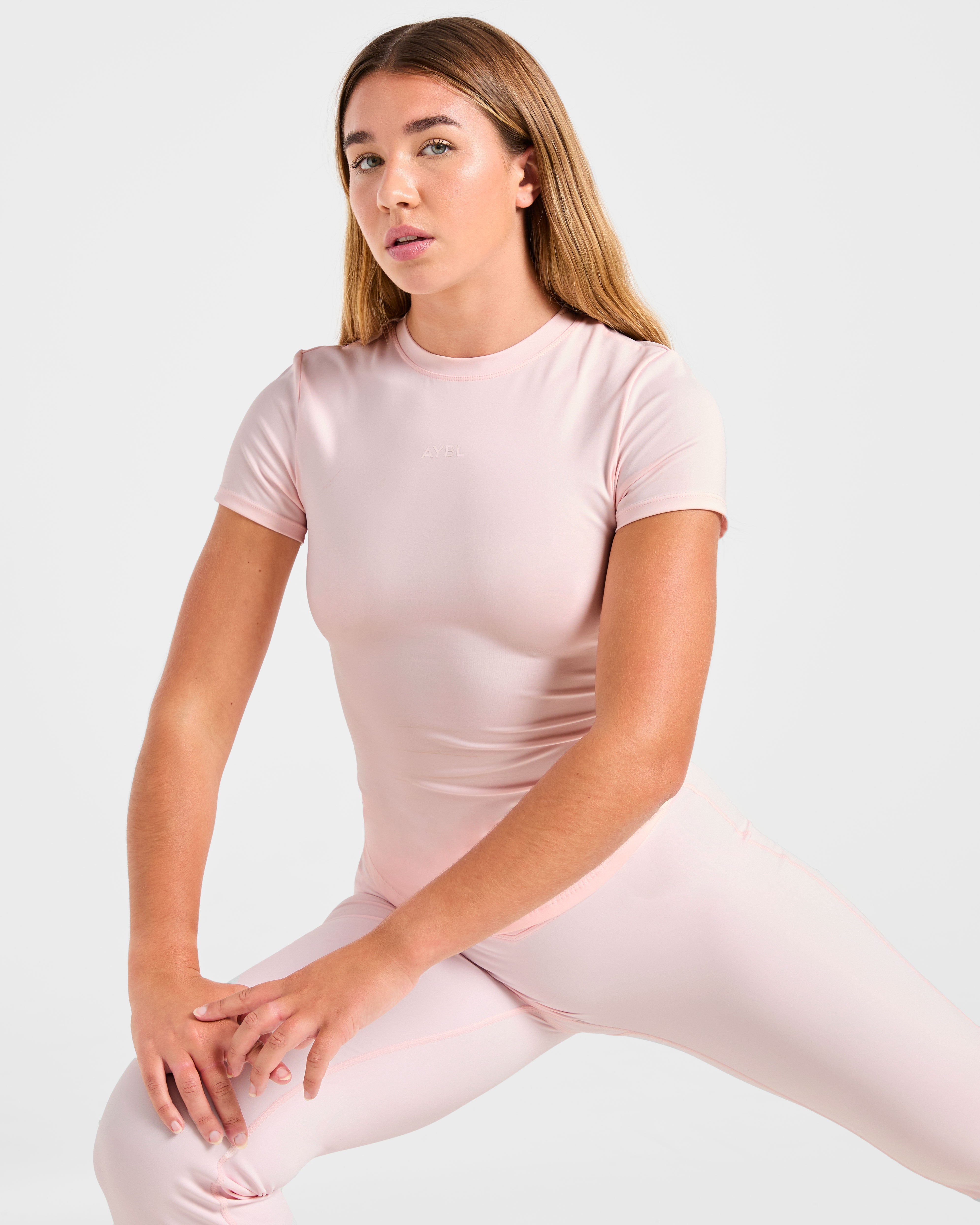 Sculpt T Shirt - Pastel Rose