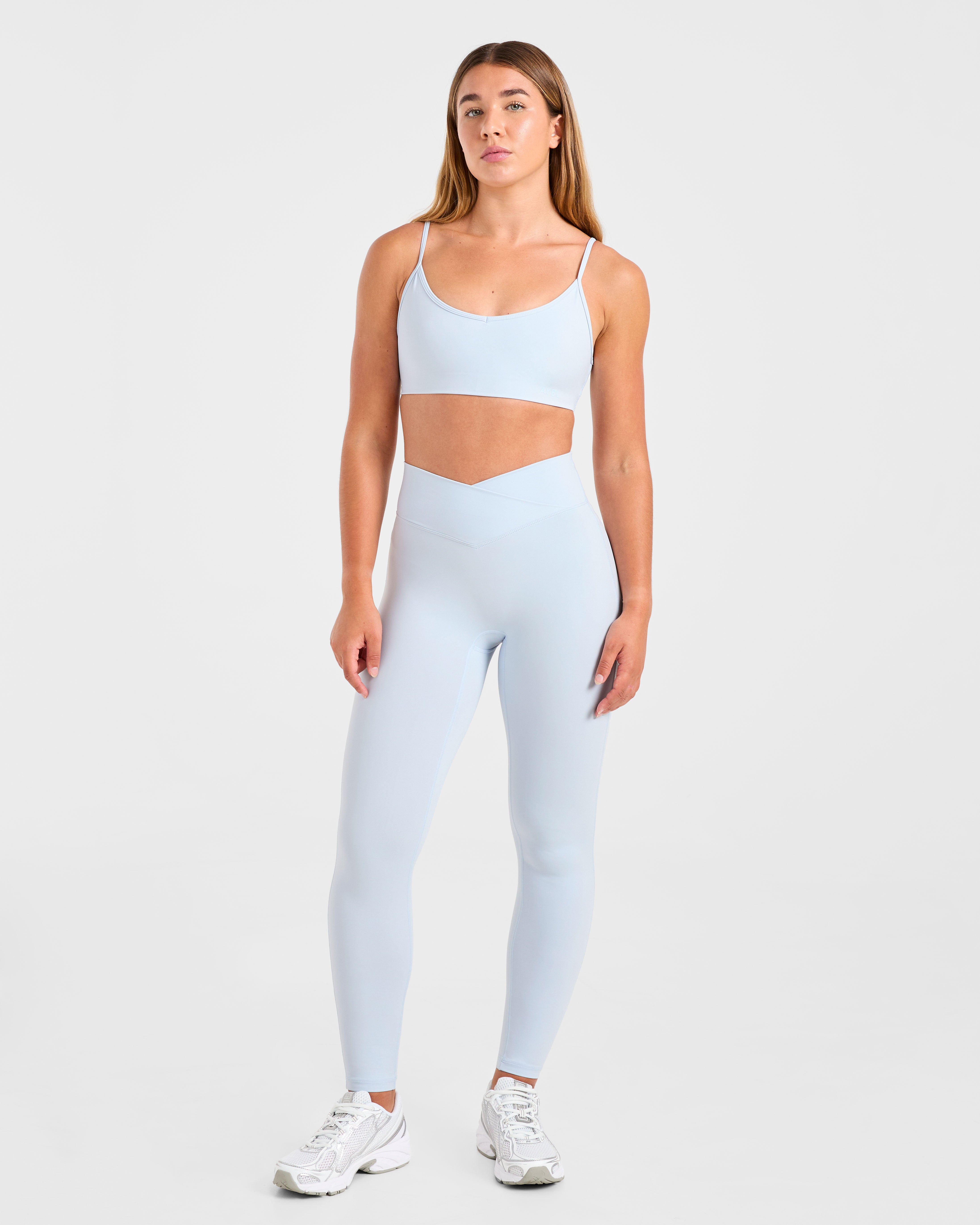 Sculpt Wrap Sports Bra - Iced Bleu