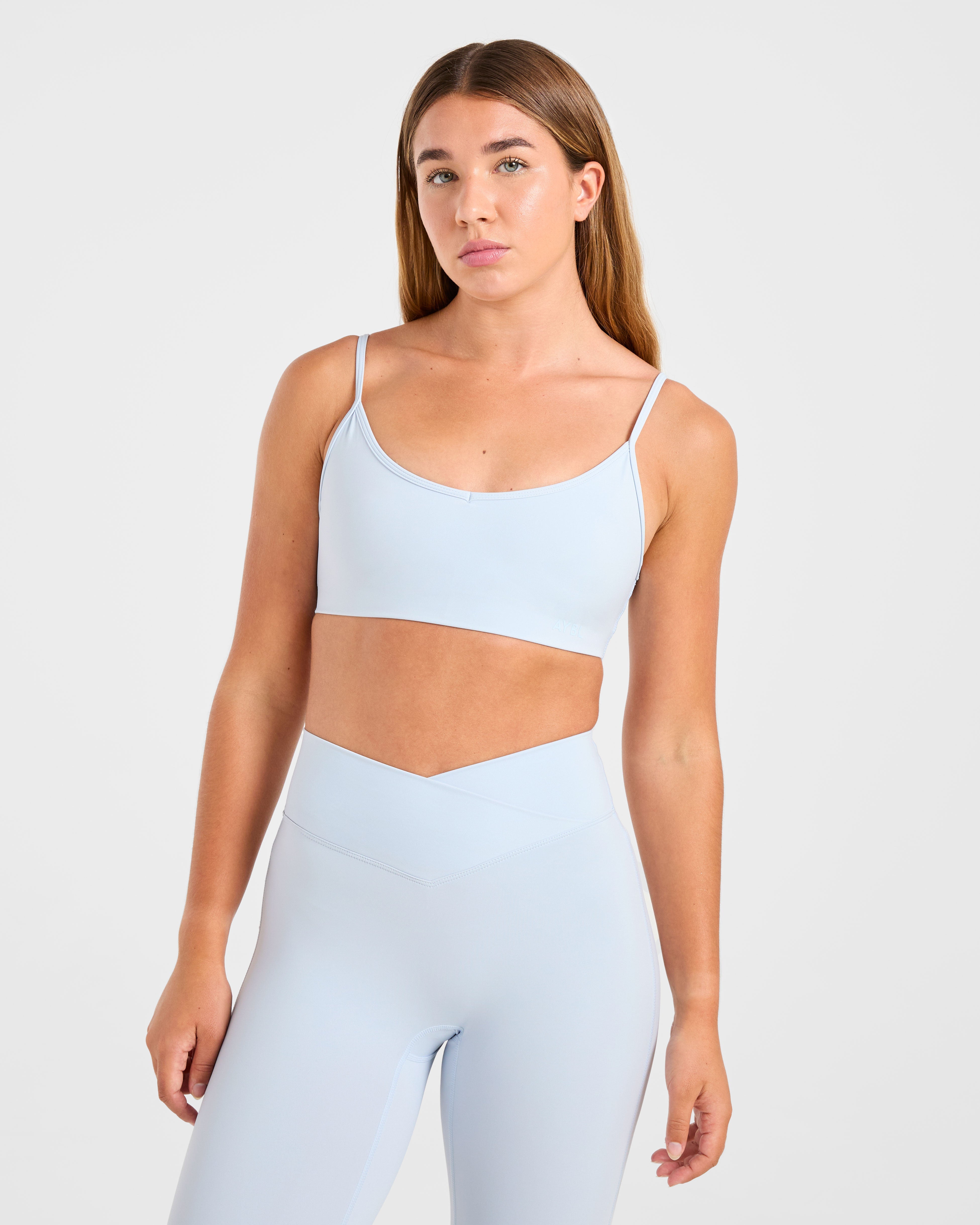 Sculpt Wrap Sports Bra - Iced Bleu