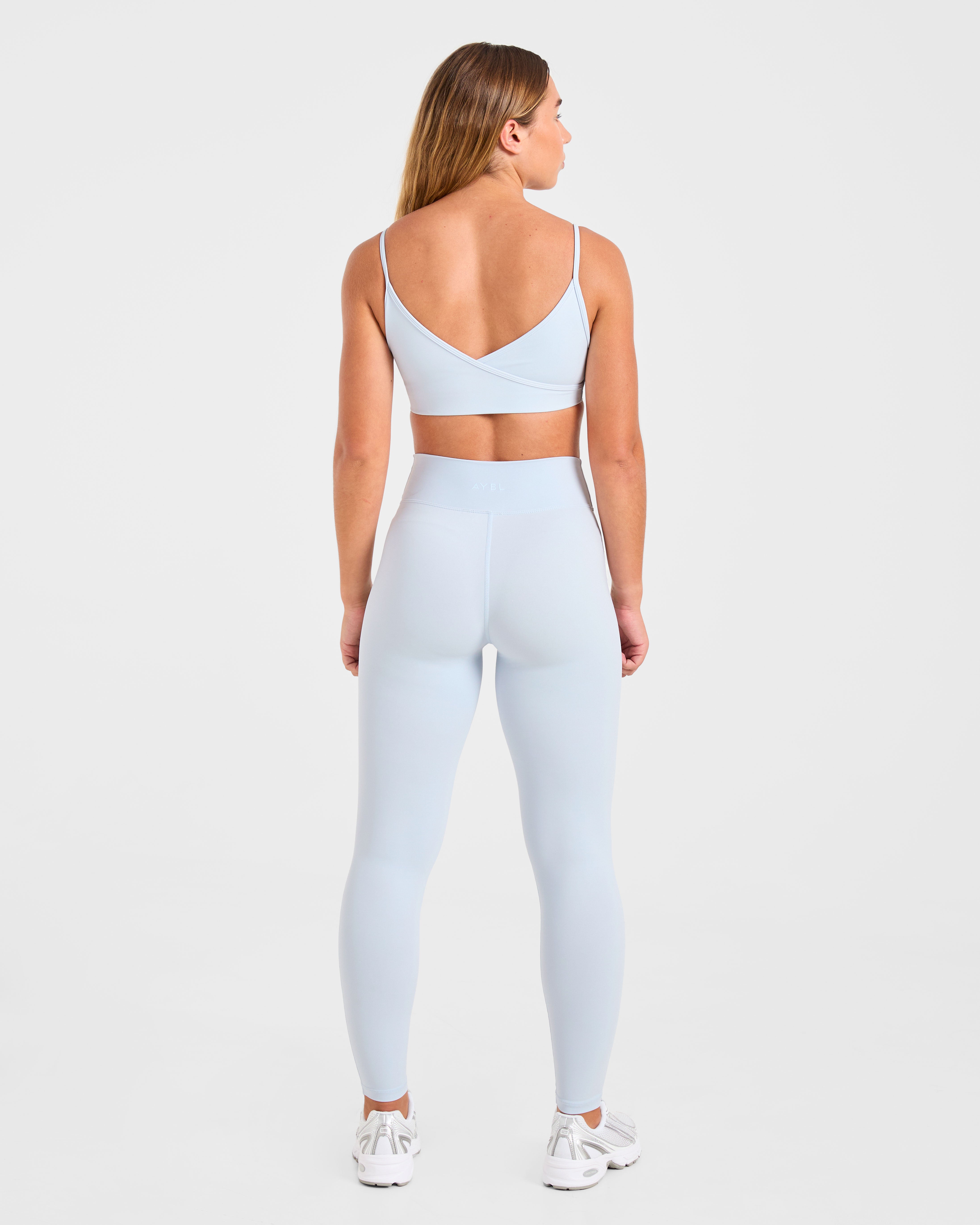 Sculpt Wrap Sports Bra - Iced Bleu