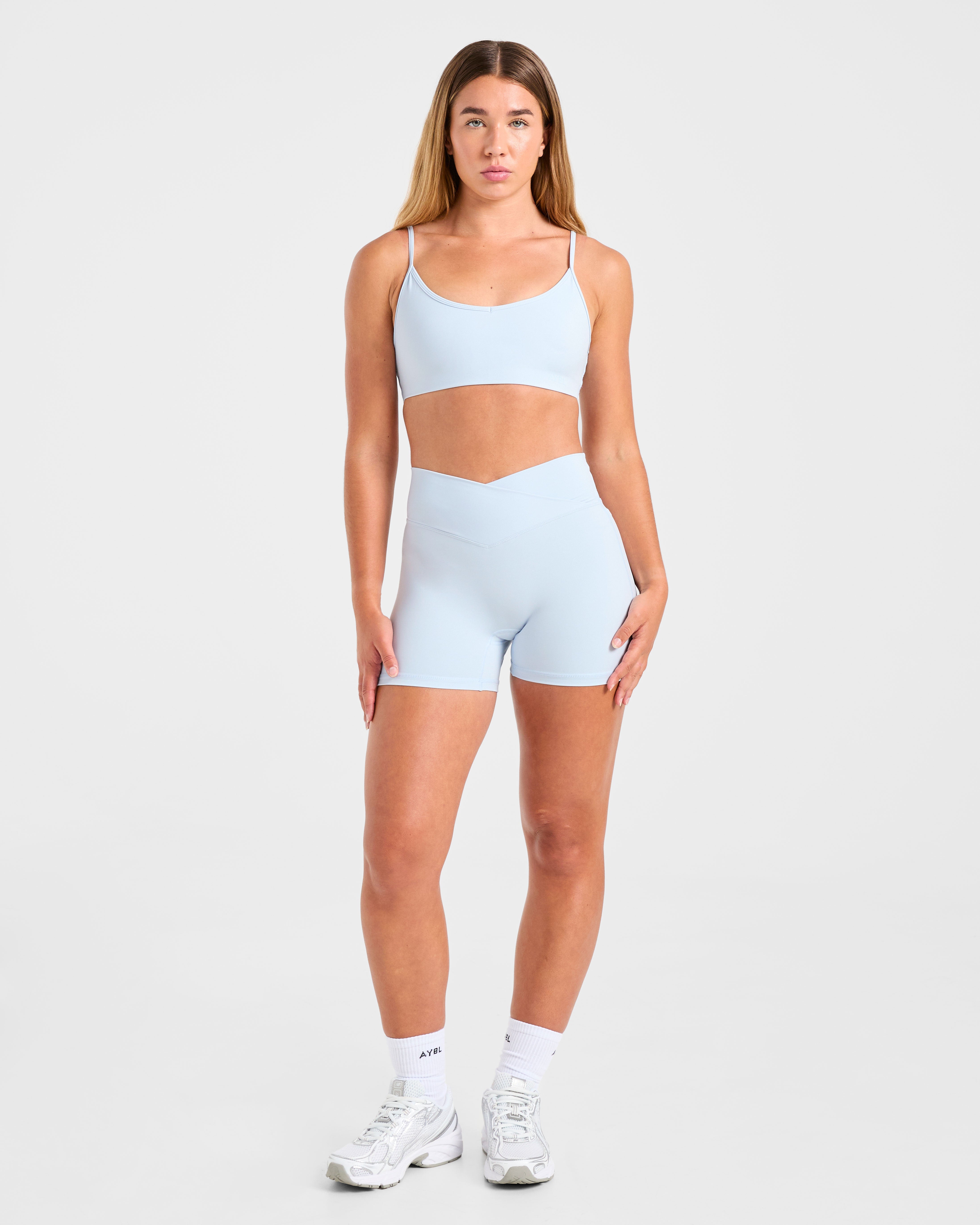 Sculpt Wrap Shorts - Iced Bleu