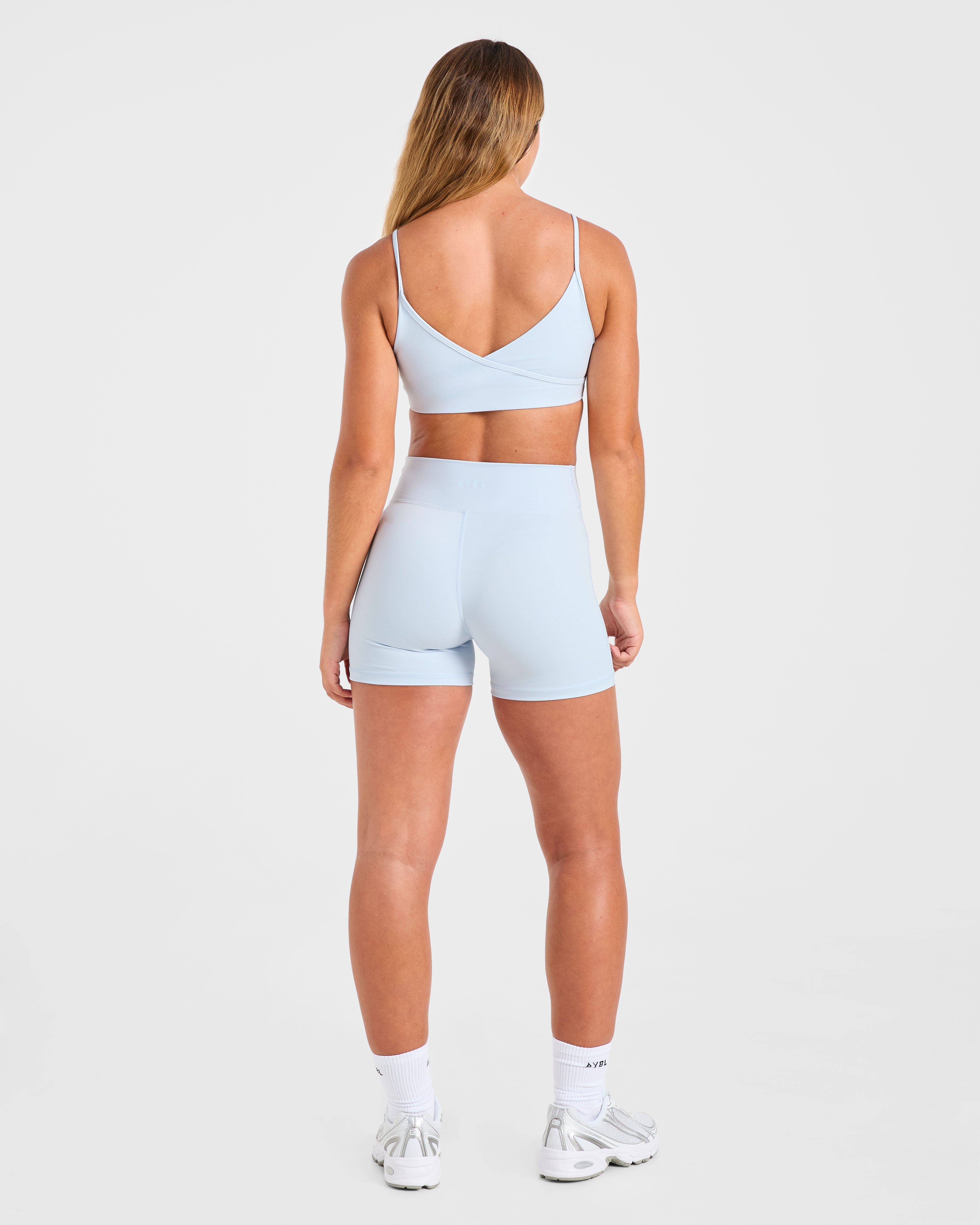 Sculpt Wrap Shorts - Iced Bleu
