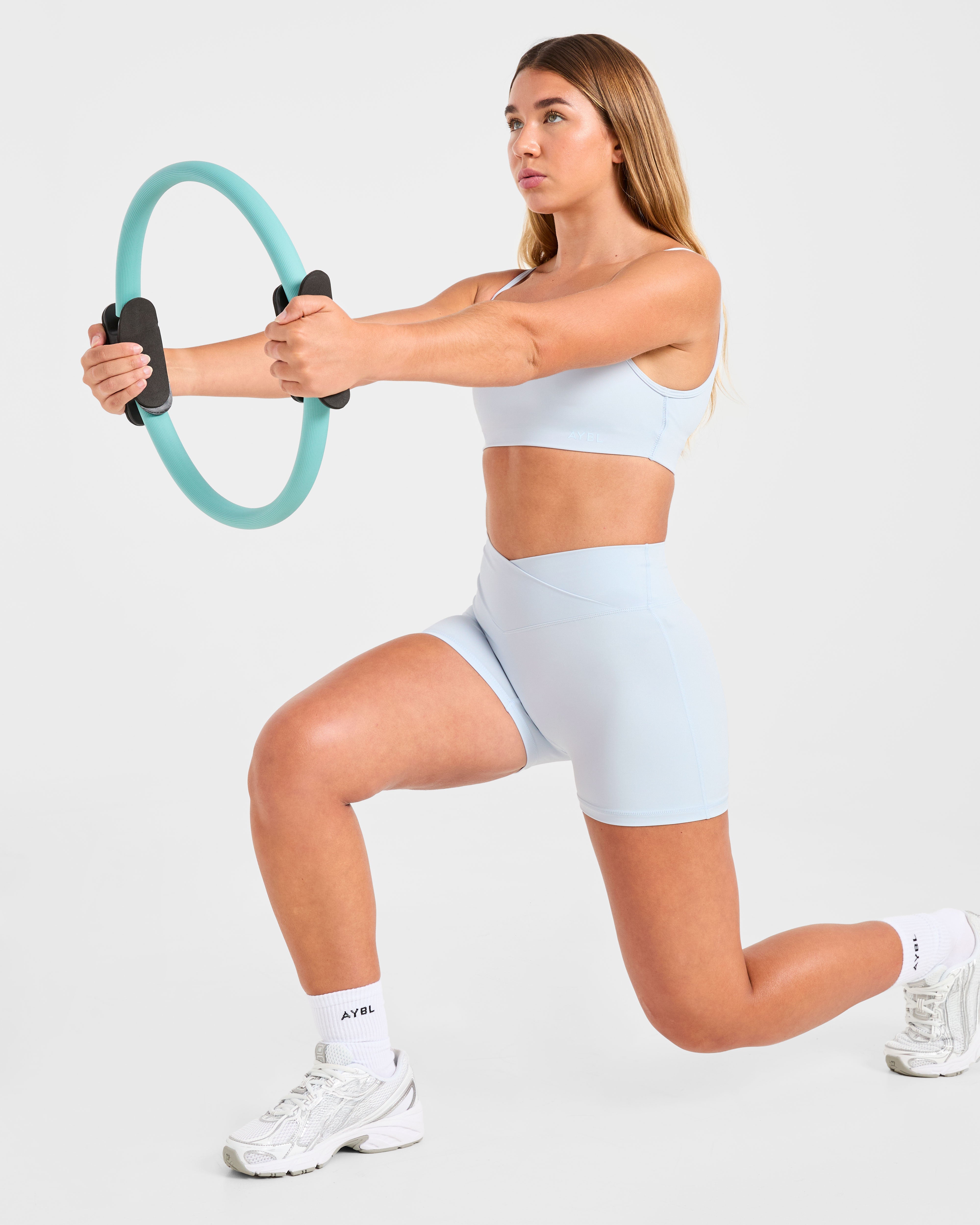 Sculpt Wrap Shorts - Iced Bleu