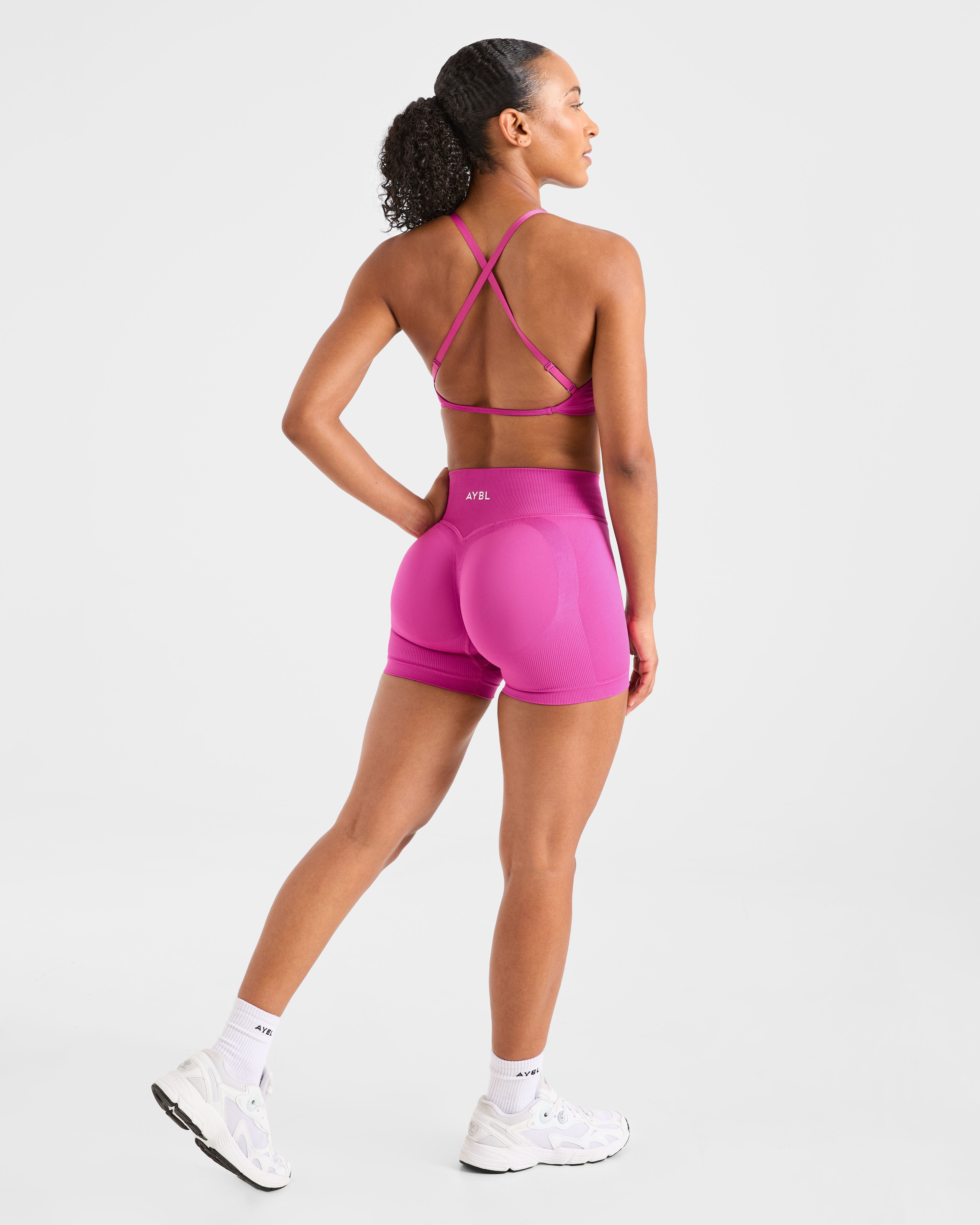 Adapt Seamless Strappy Sports Bra - Rose