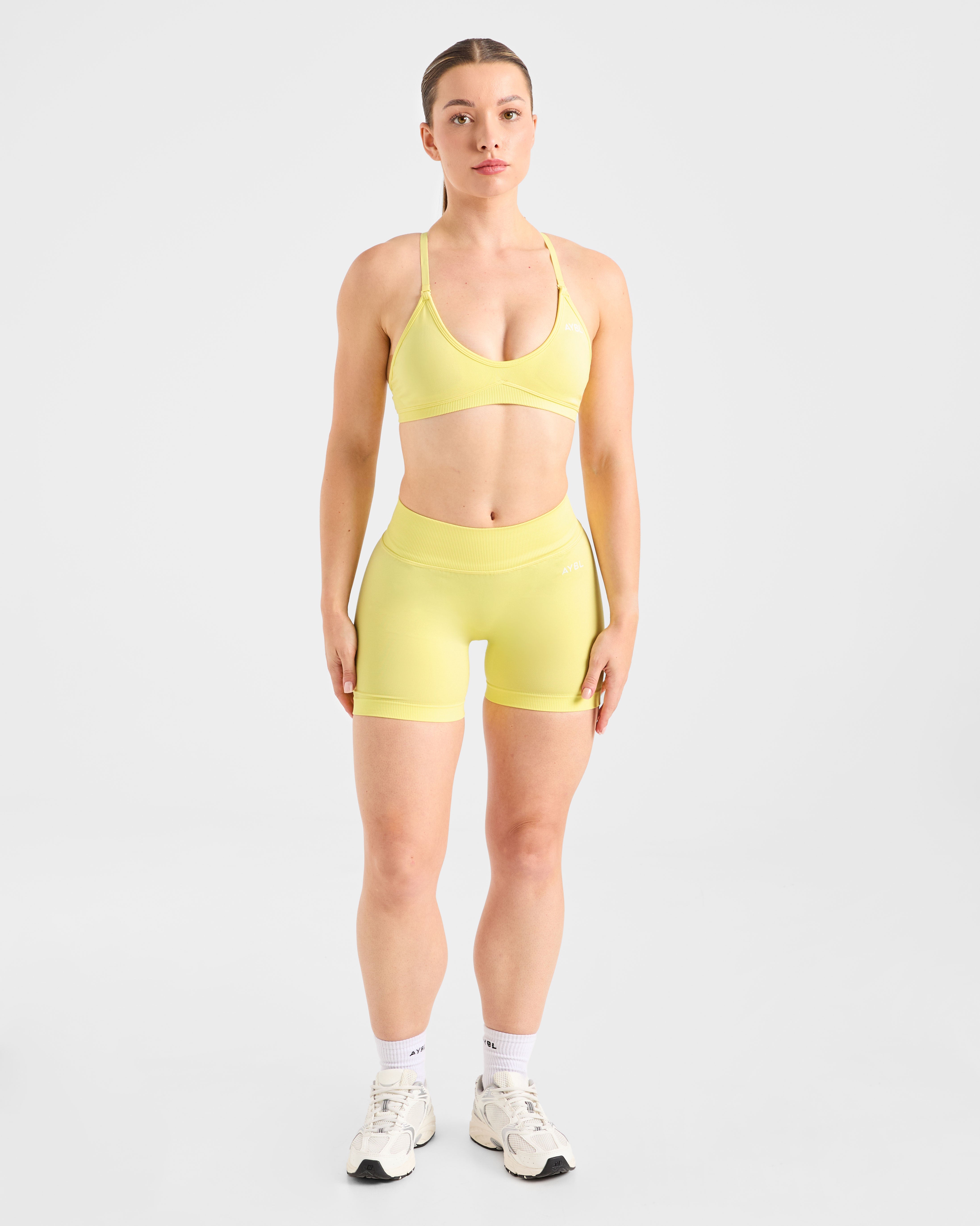 Adapt Seamless Strappy Sports Bra - Spring Jaune