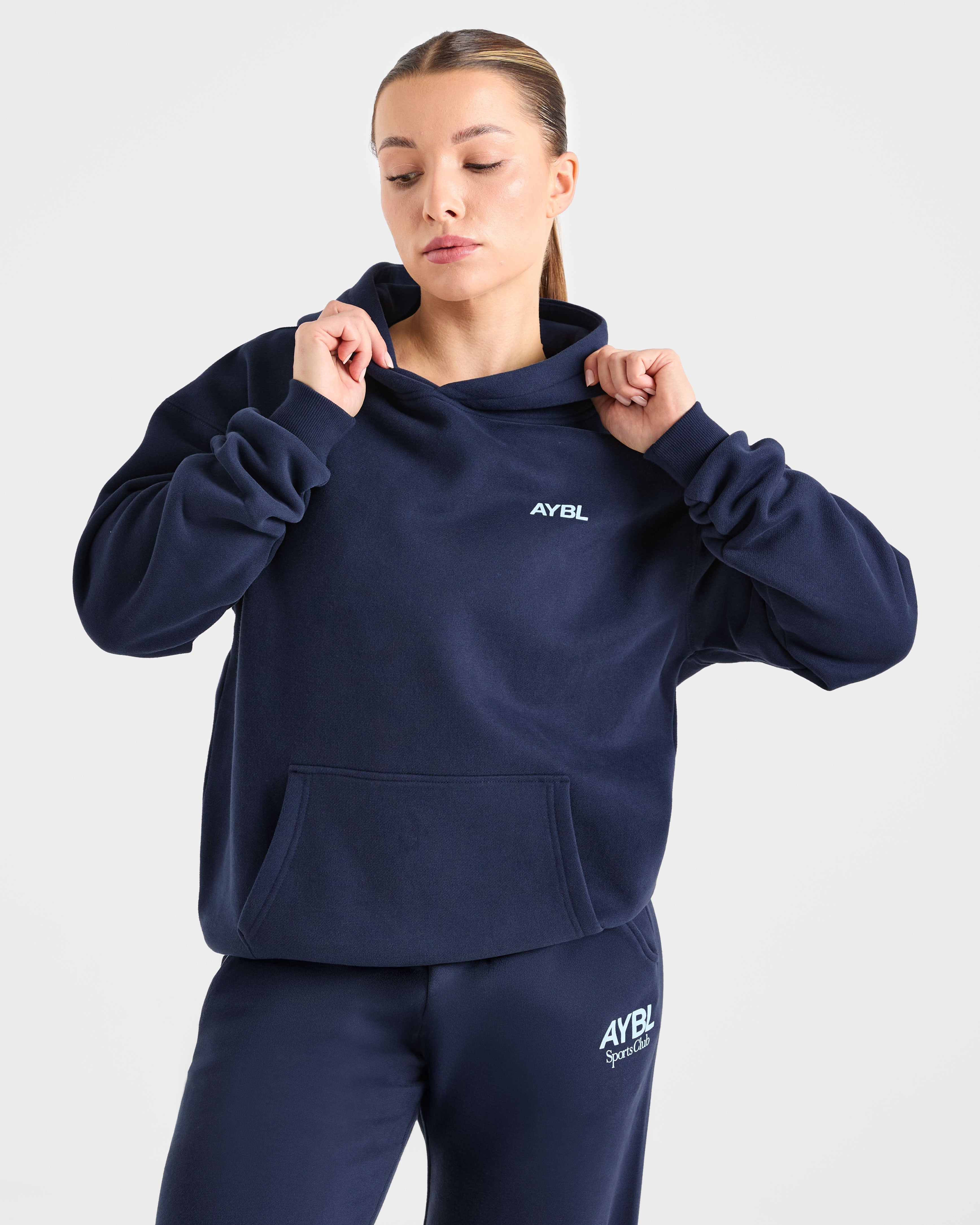 AYBL Sports Club Oversized Hoodie - Navy/Bleu