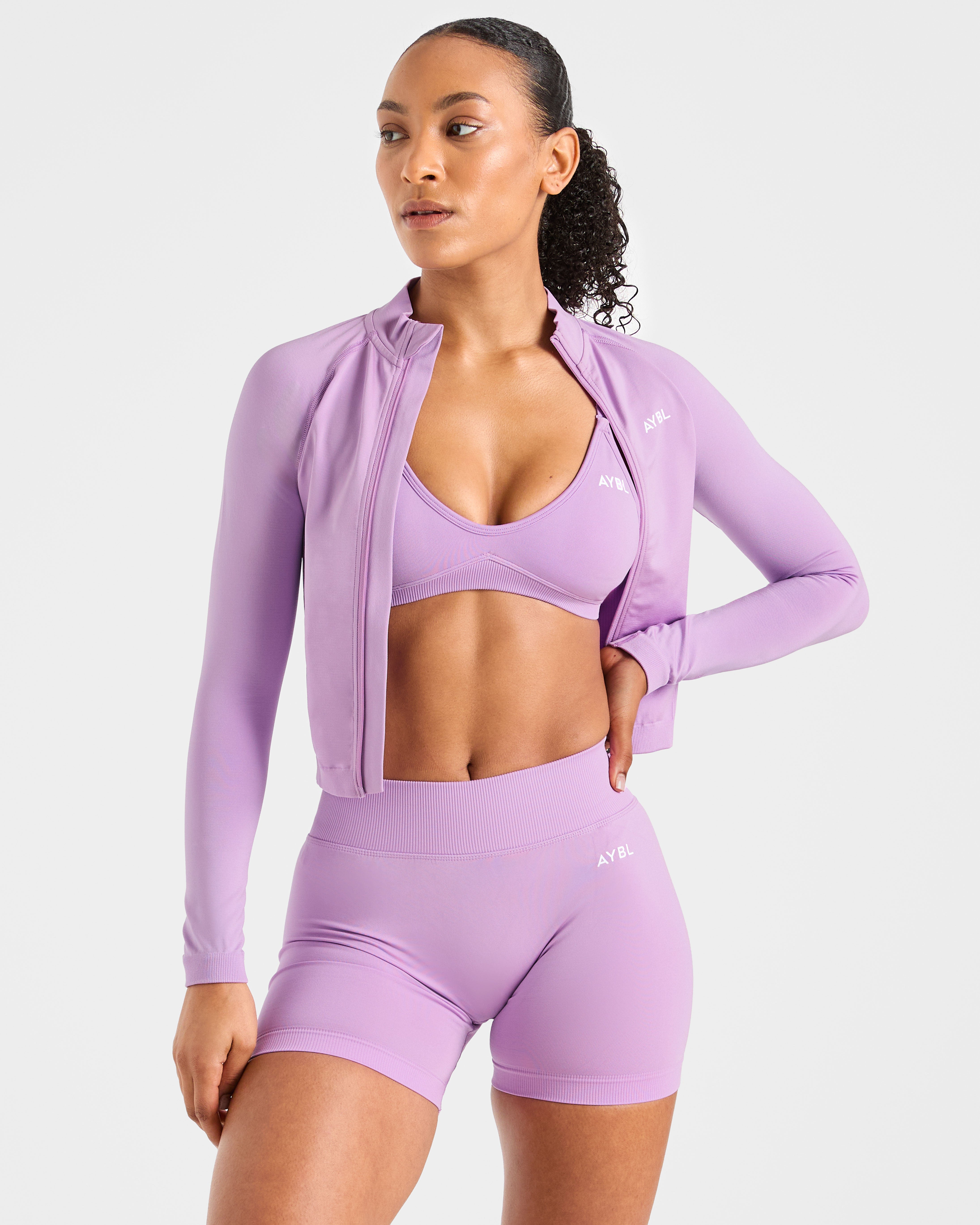 Adapt Seamless Strappy Sports Bra - Spring Lilac
