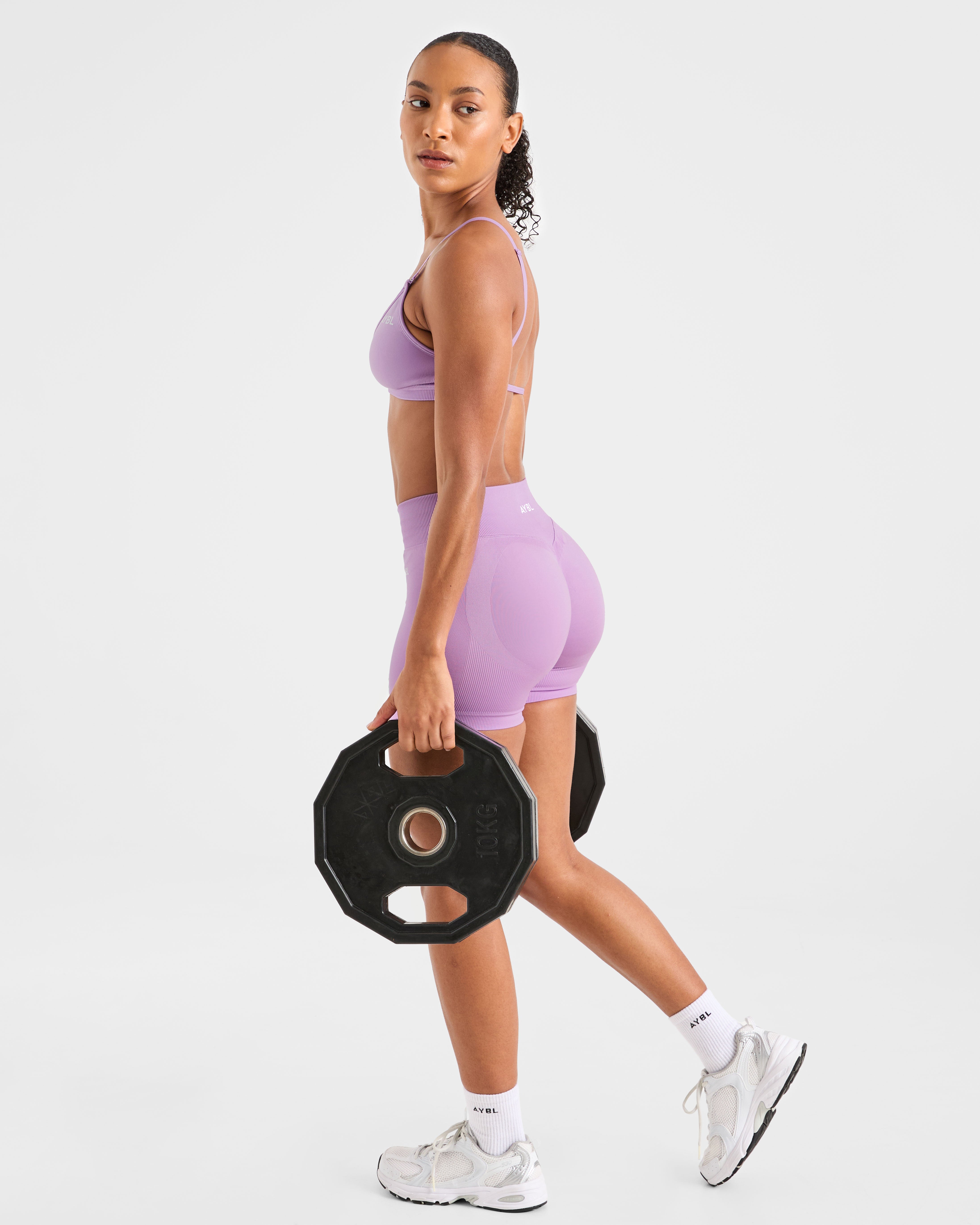 Adapt Seamless Strappy Sports Bra - Spring Lilac