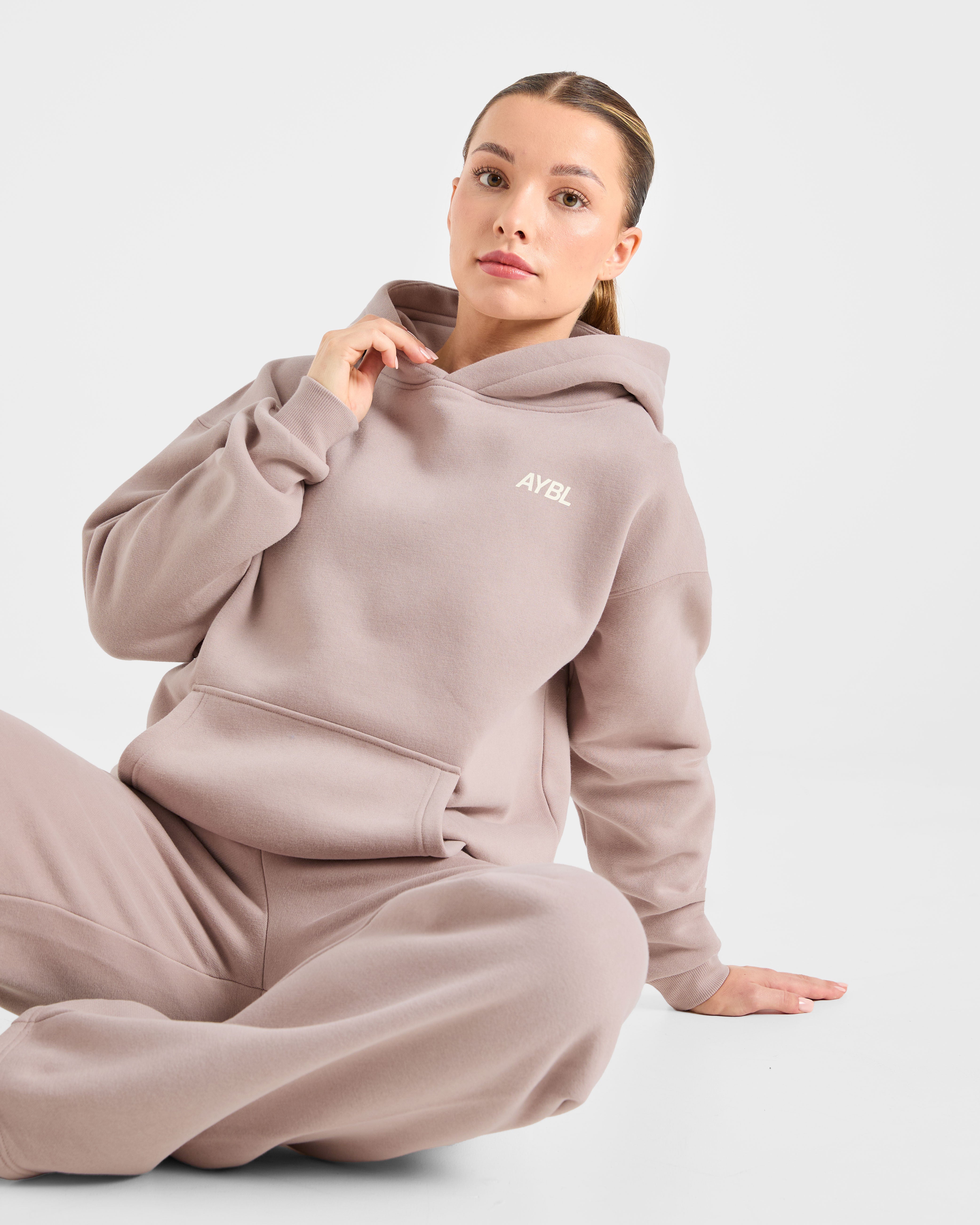 AYBL Sports Club Oversized Hoodie - Mink Rose