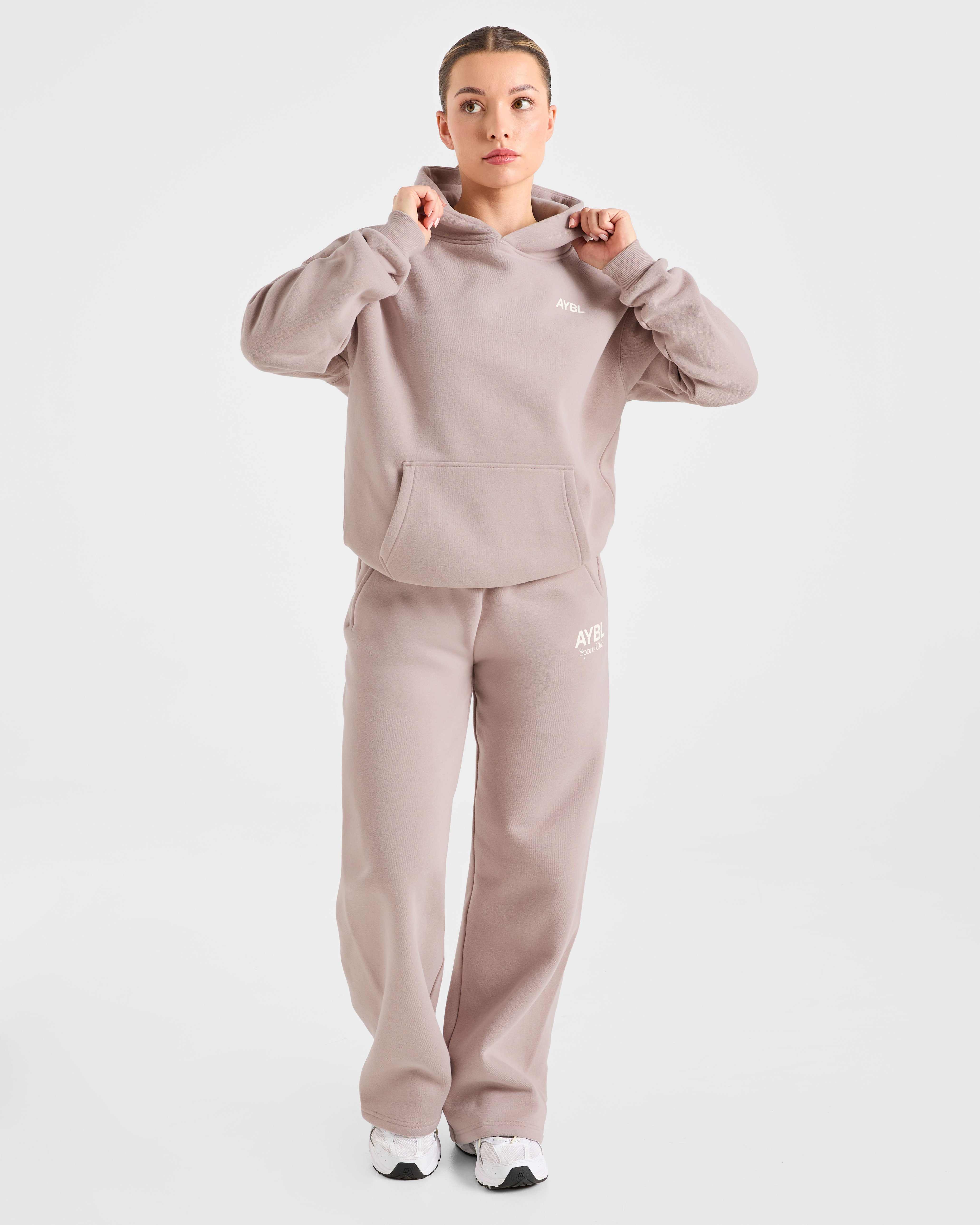 AYBL Sports Club Oversized Hoodie - Mink Rose