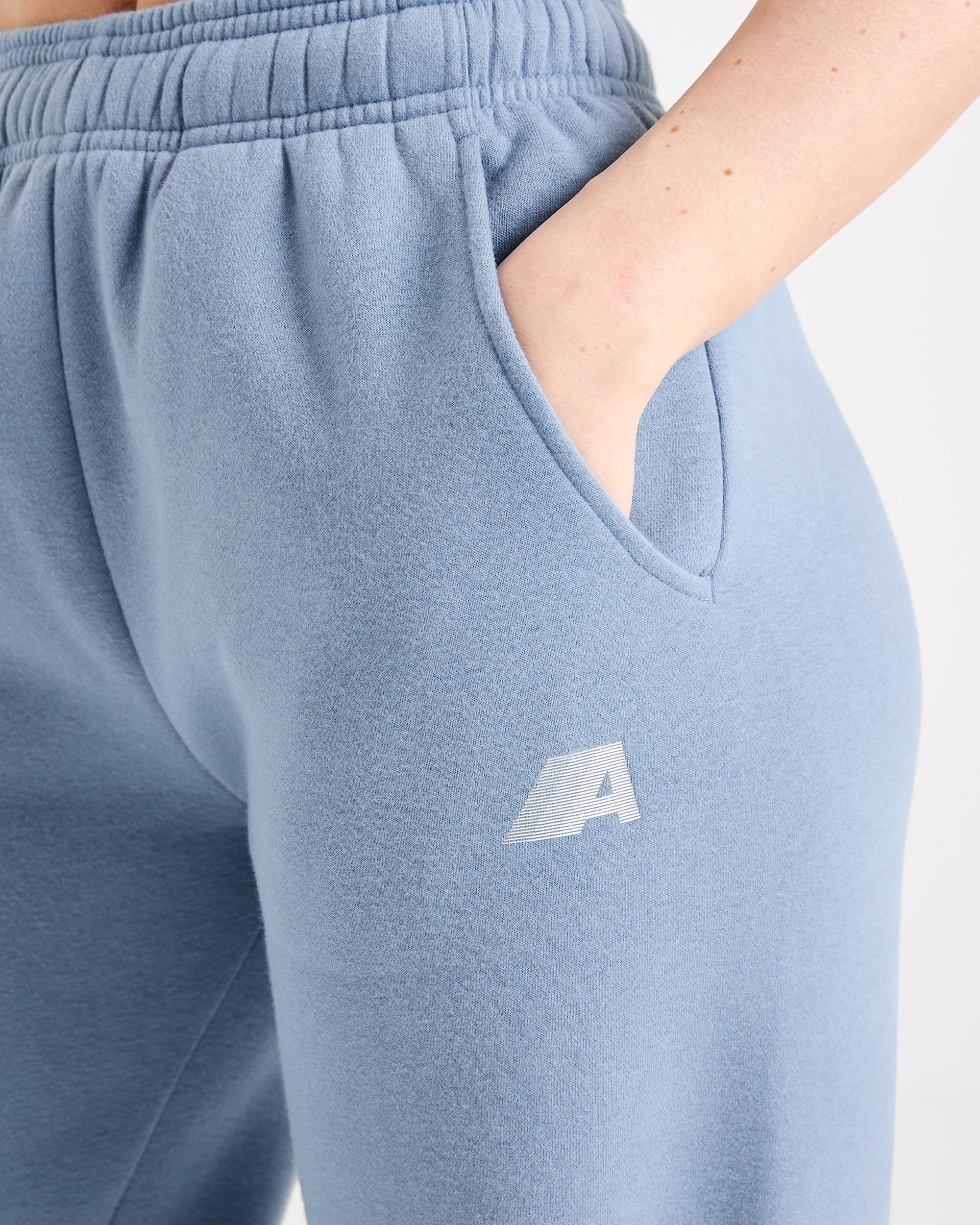Image 3 from Retro Athletics Oversized Straight Leg Joggers - Vintage Blue