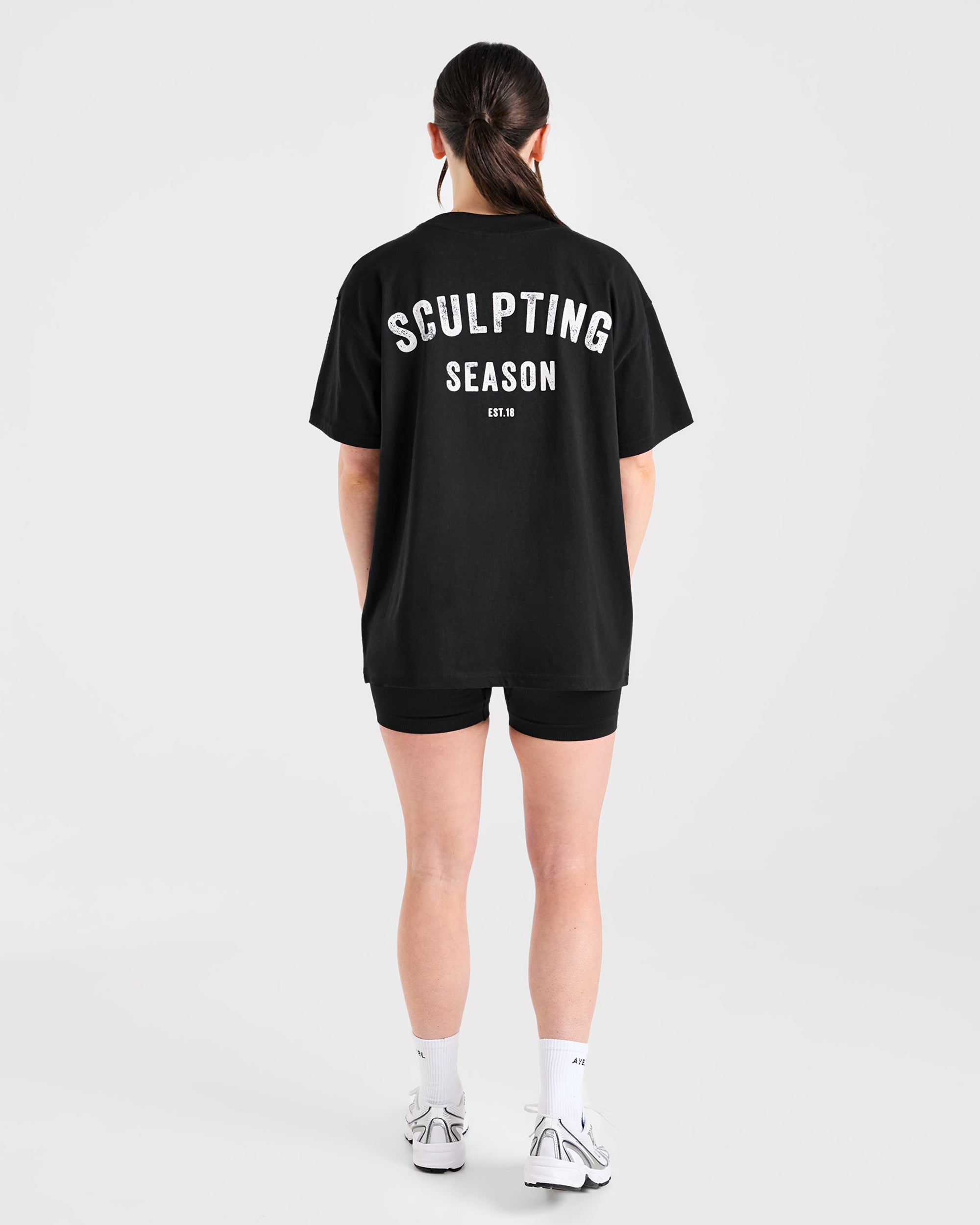 Sculpting Season Oversized T Shirt - Noir