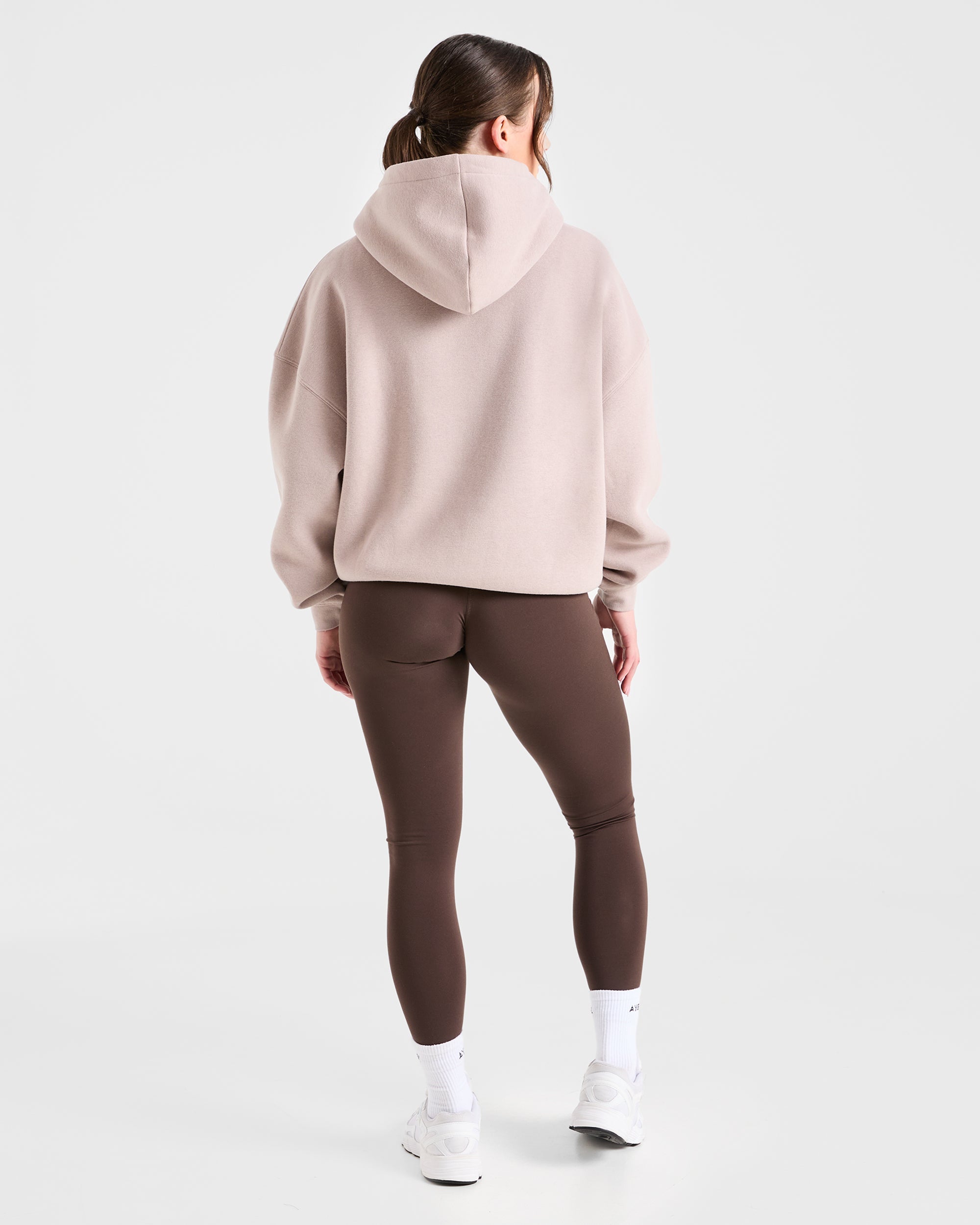 Sport Outline Oversized Hoodie - Pebble Gris