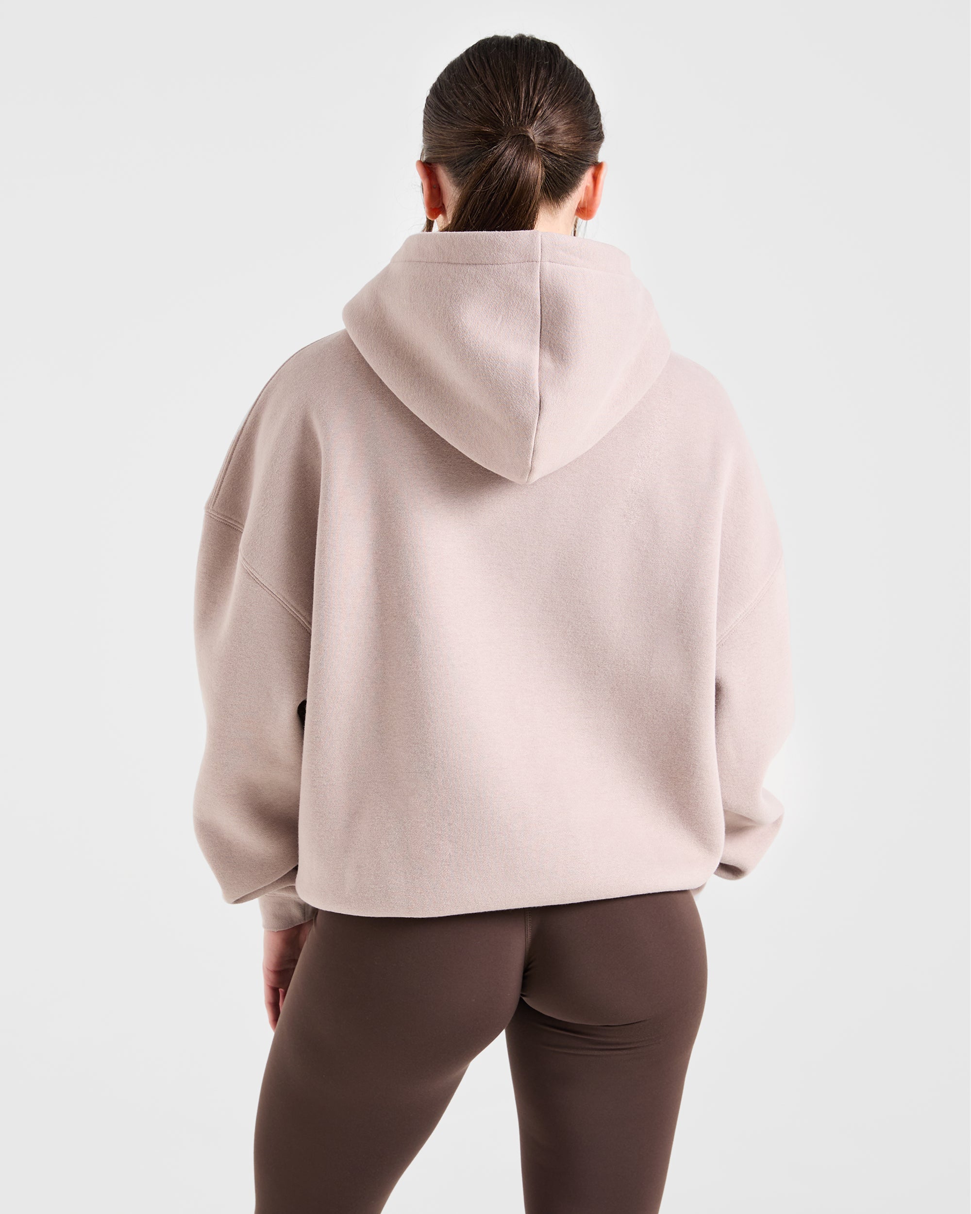 Sport Outline Oversized Hoodie - Pebble Gris