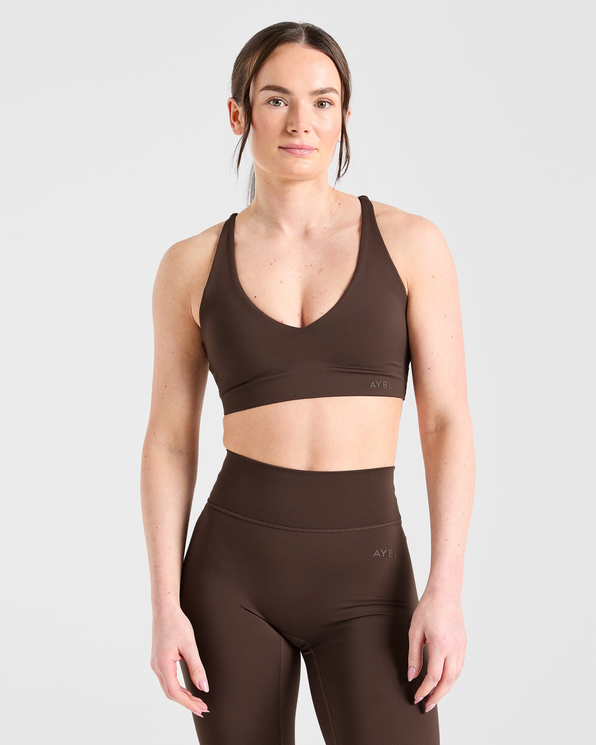 Staple Sports Bra - Marron