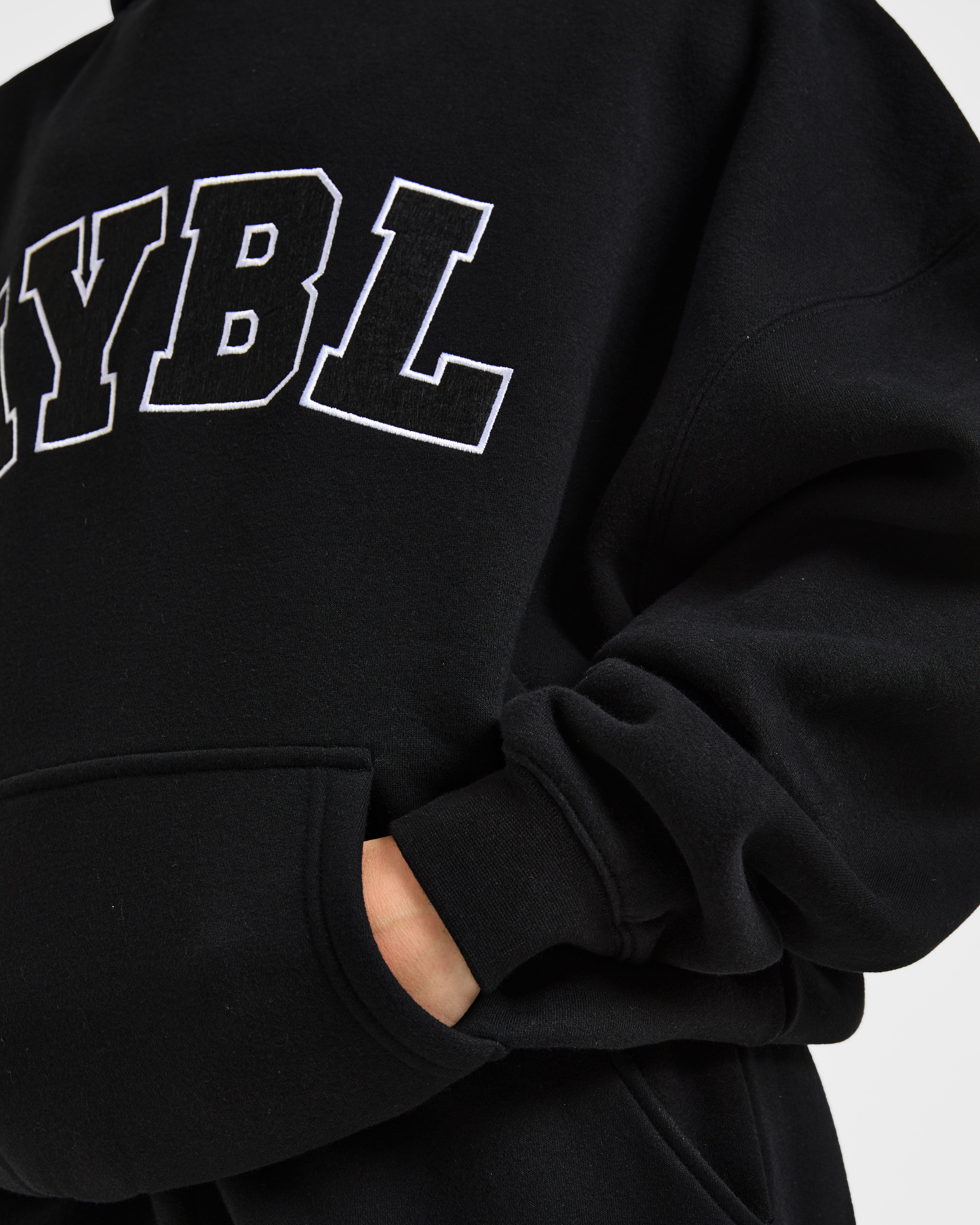 Varsity 2.0 Oversized Hoodie - Noir
