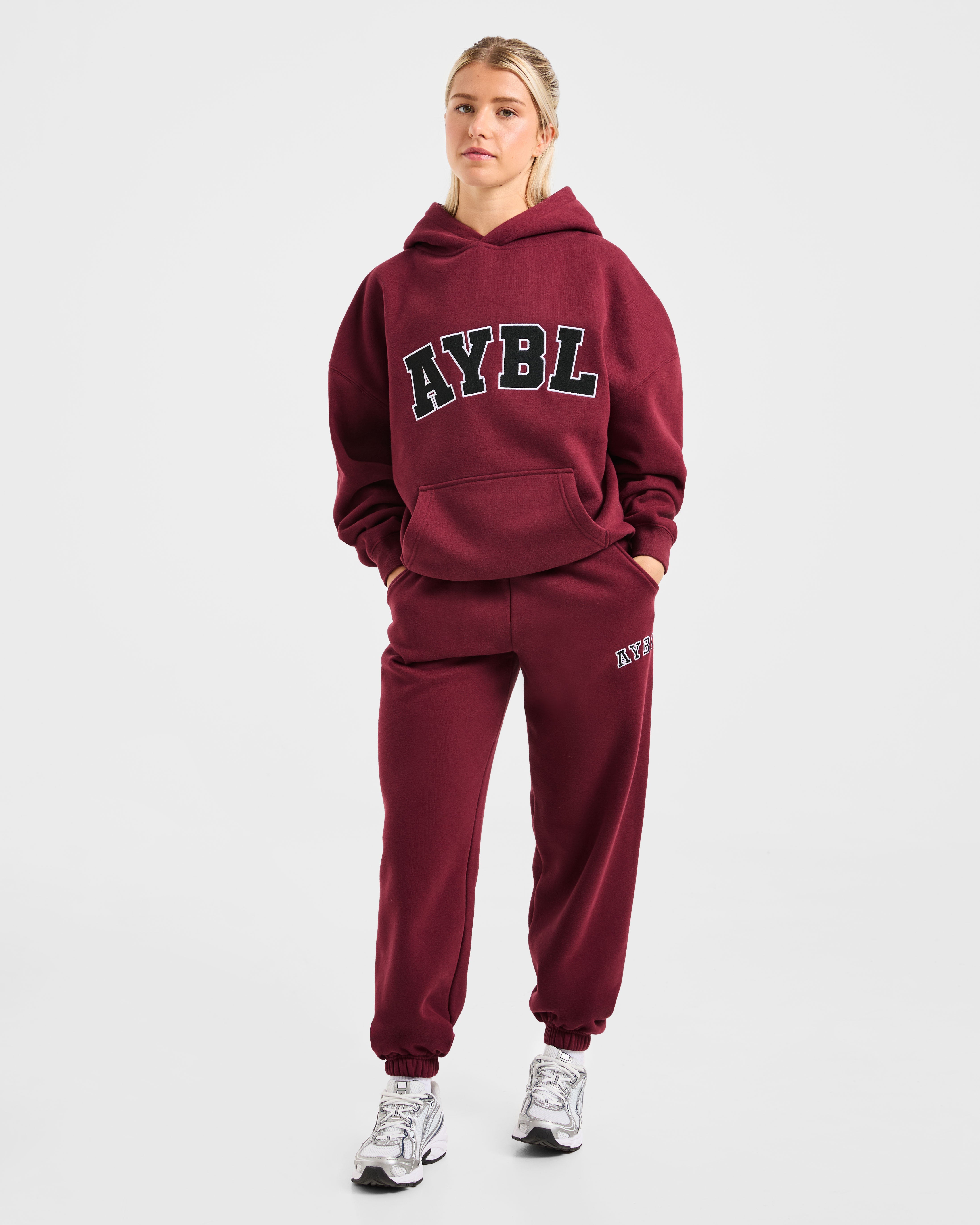 Varsity 2.0 Oversized Hoodie - Rouge Wine