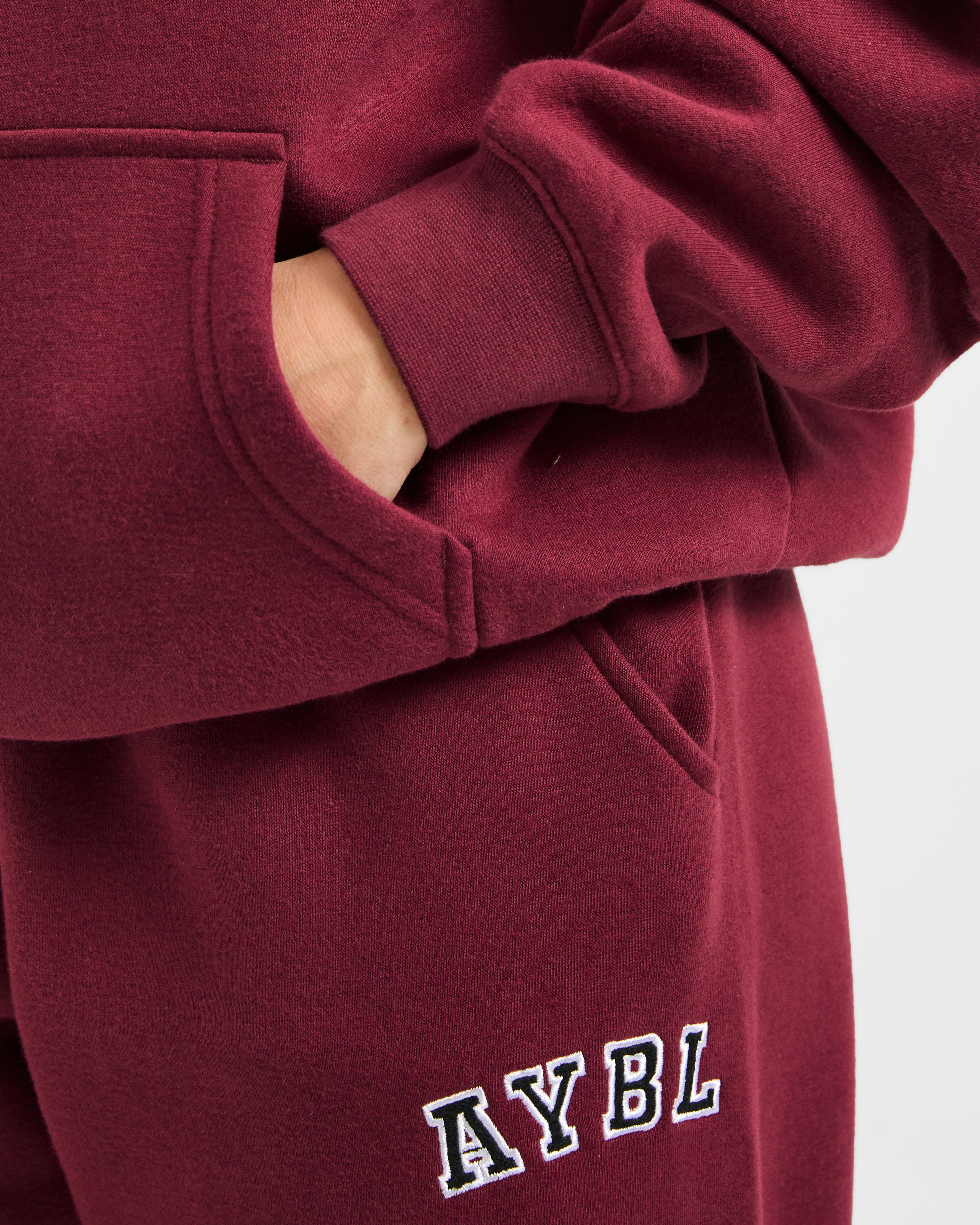 Varsity 2.0 Oversized Hoodie - Rouge Wine
