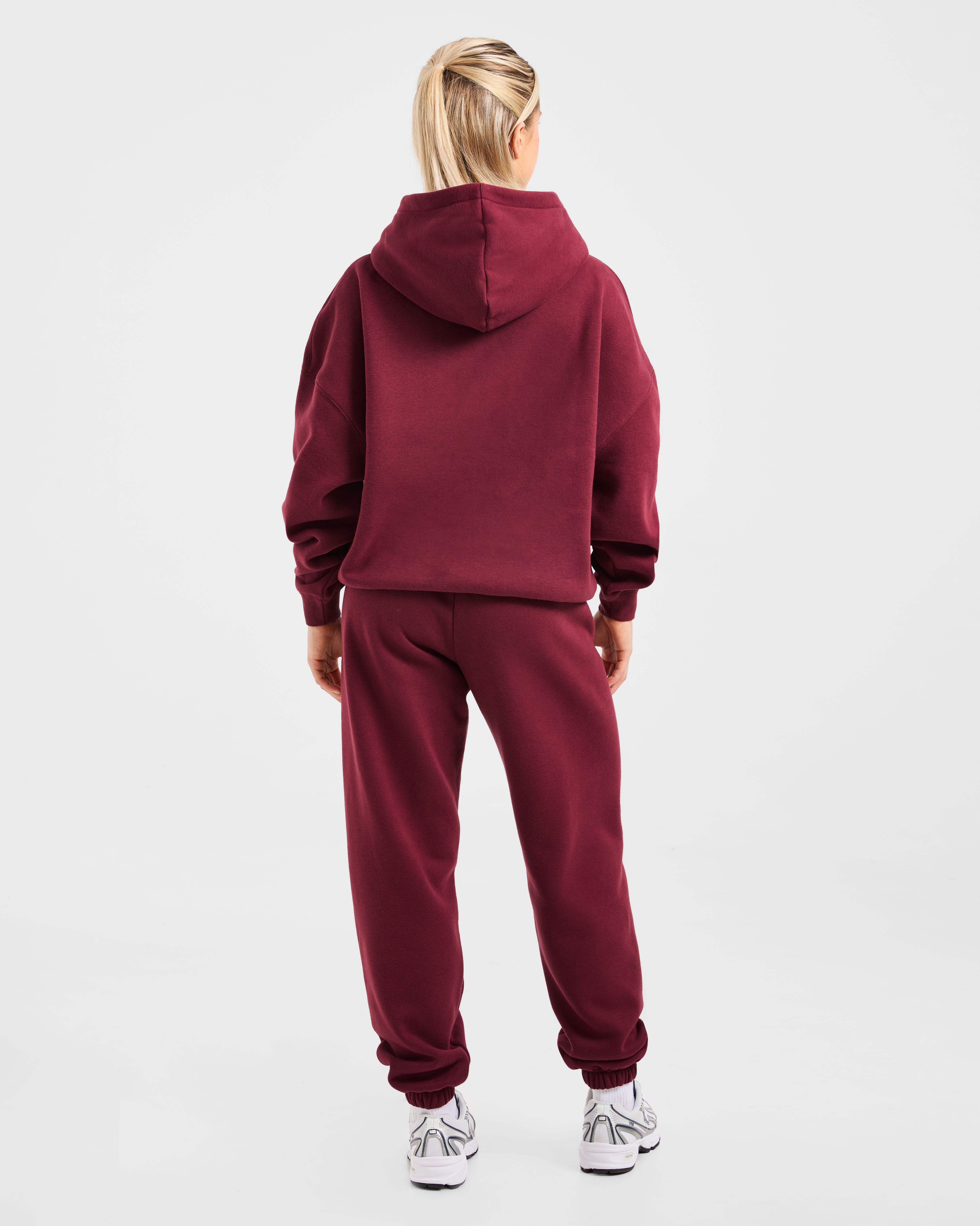 Varsity 2.0 Oversized Hoodie - Rouge Wine