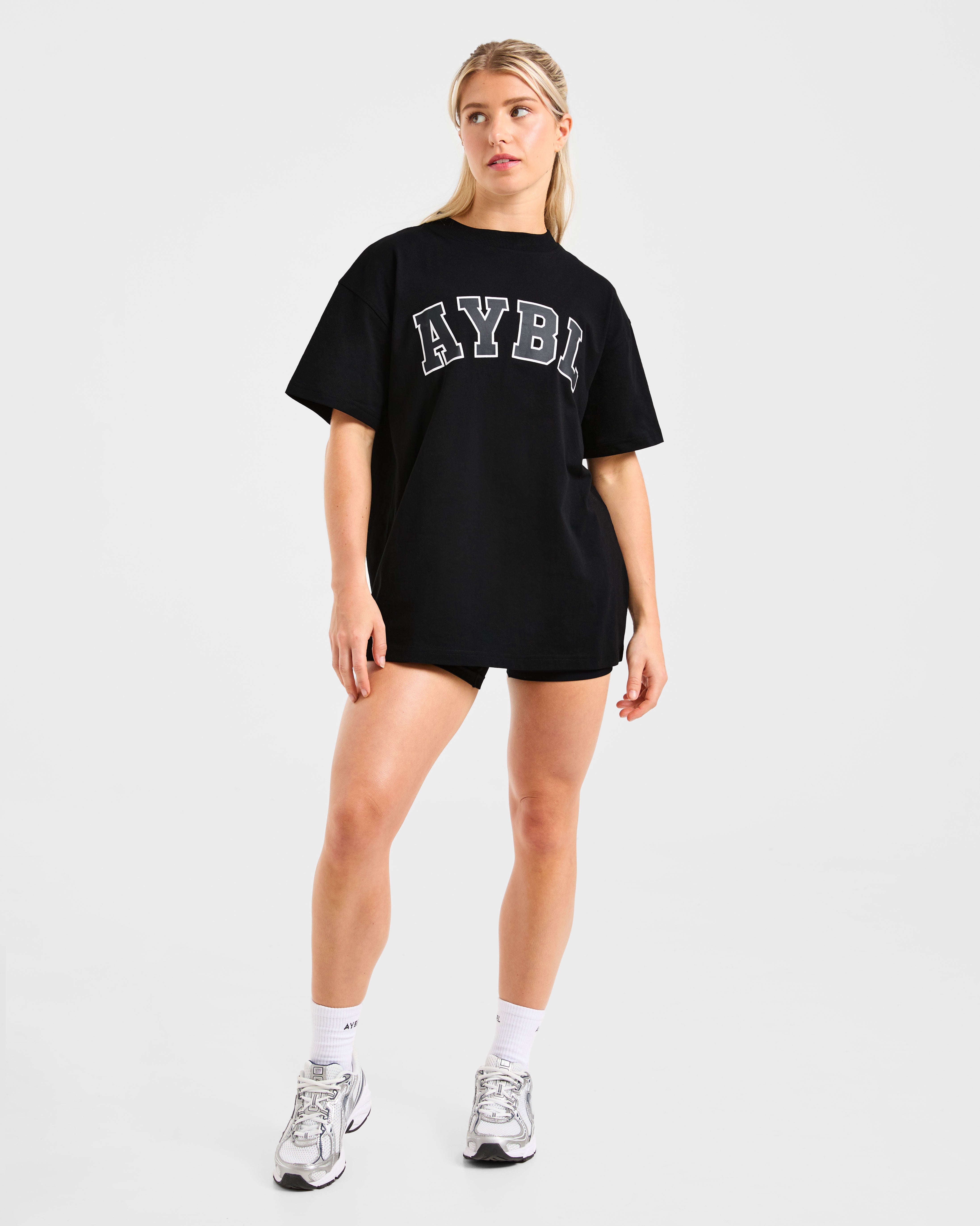 Varsity 2.0 Oversized T Shirt - Noir