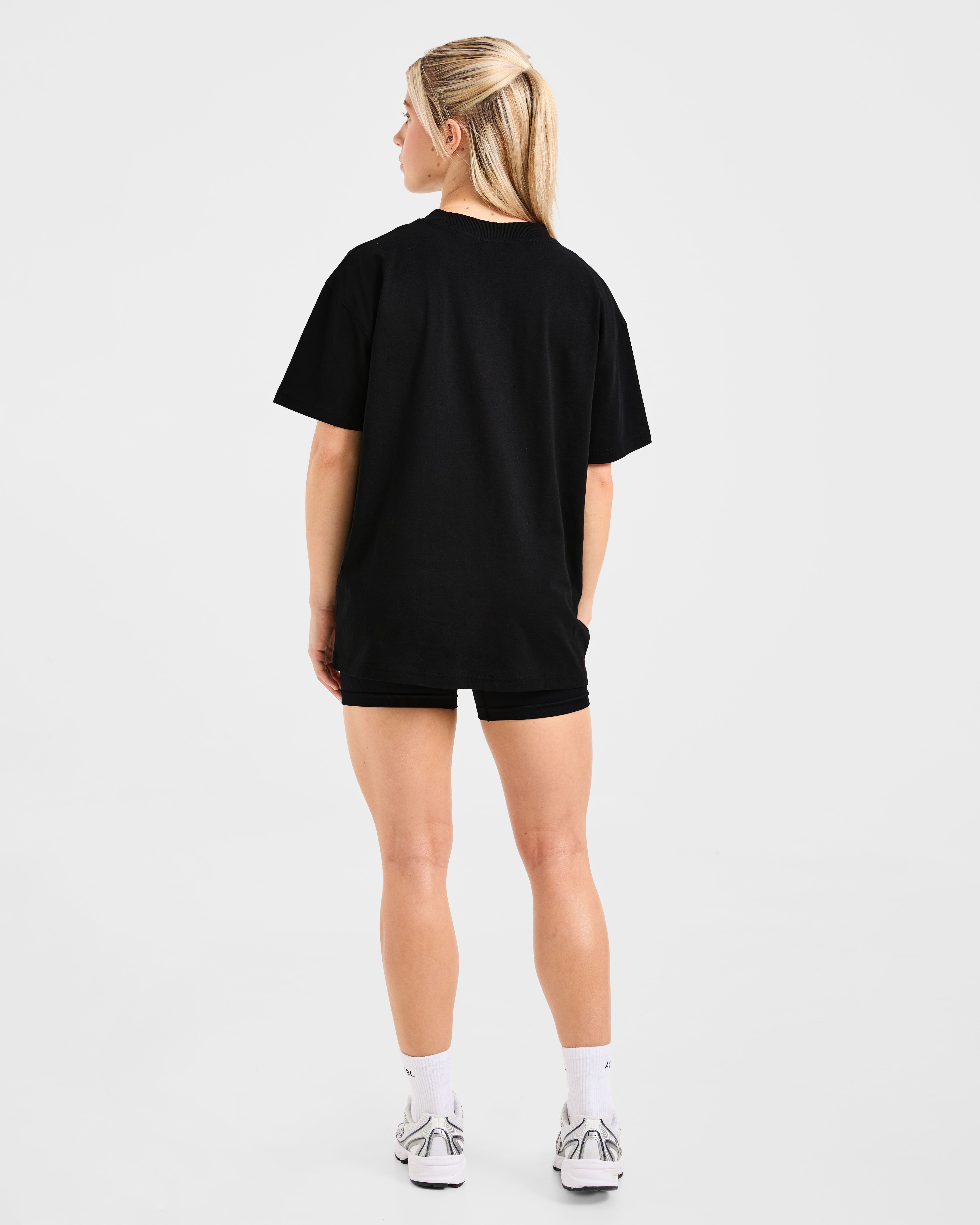 Varsity 2.0 Oversized T Shirt - Noir