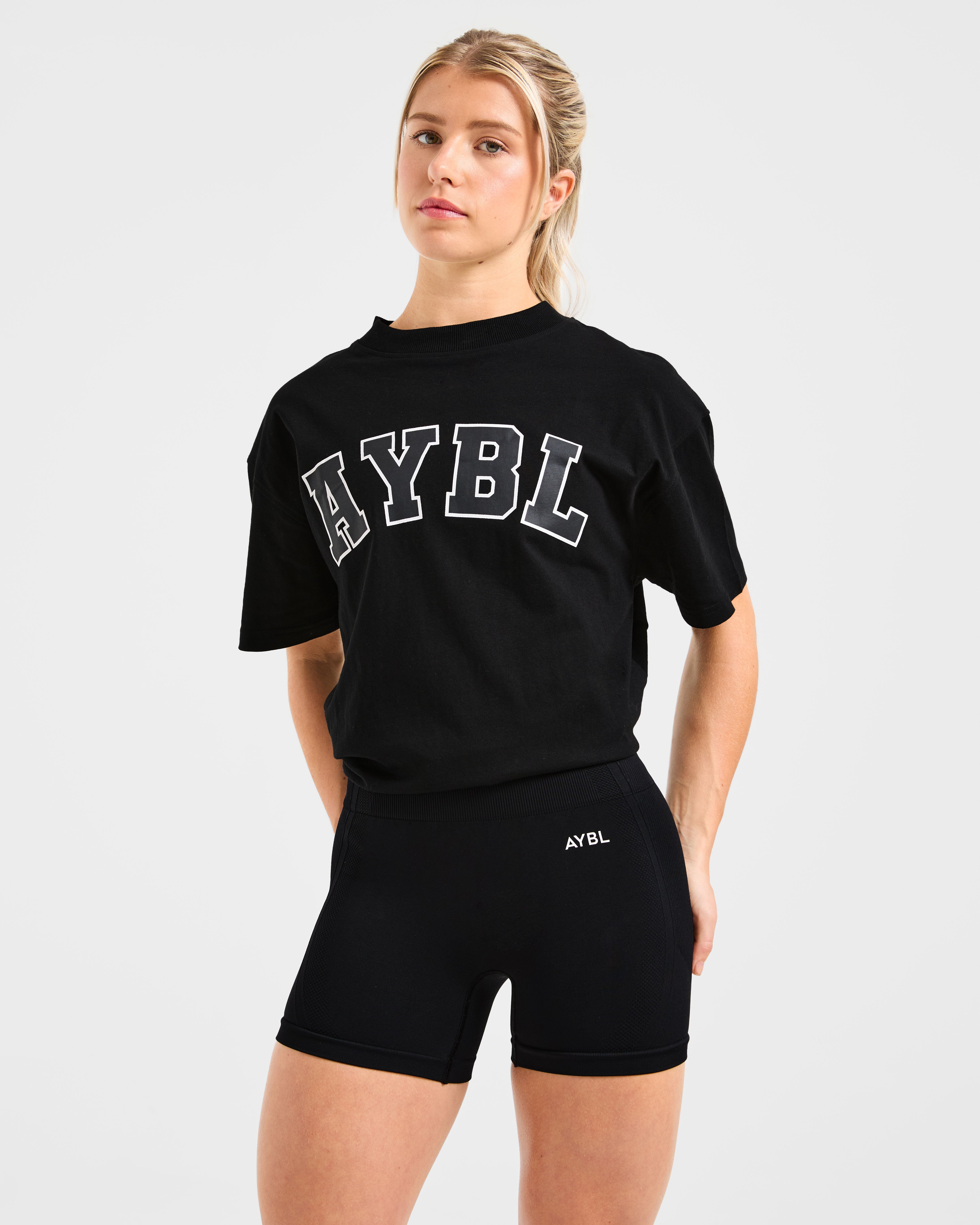 Varsity 2.0 Oversized T Shirt - Noir