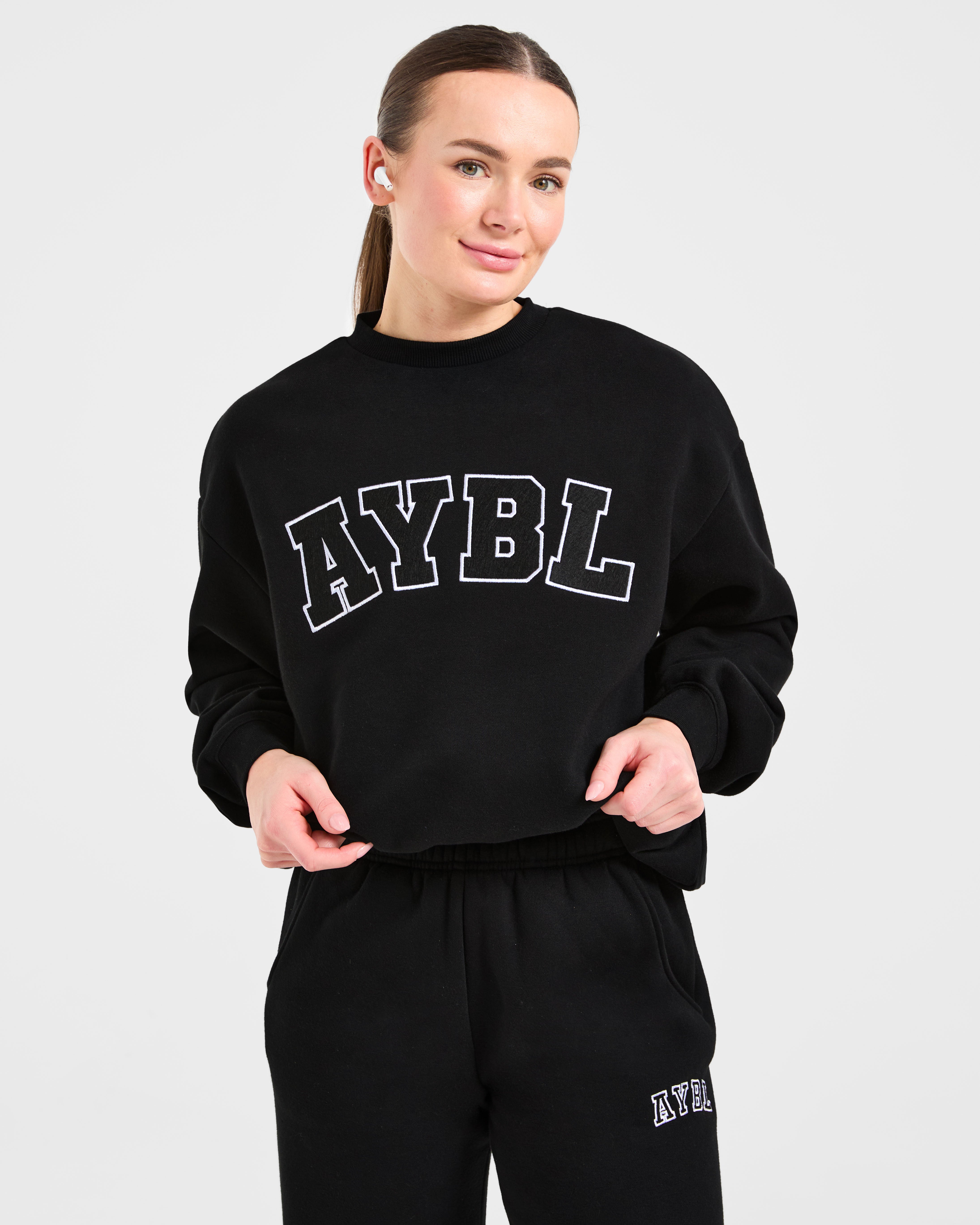Varsity 2.0 Oversized Sweatshirt - Noir